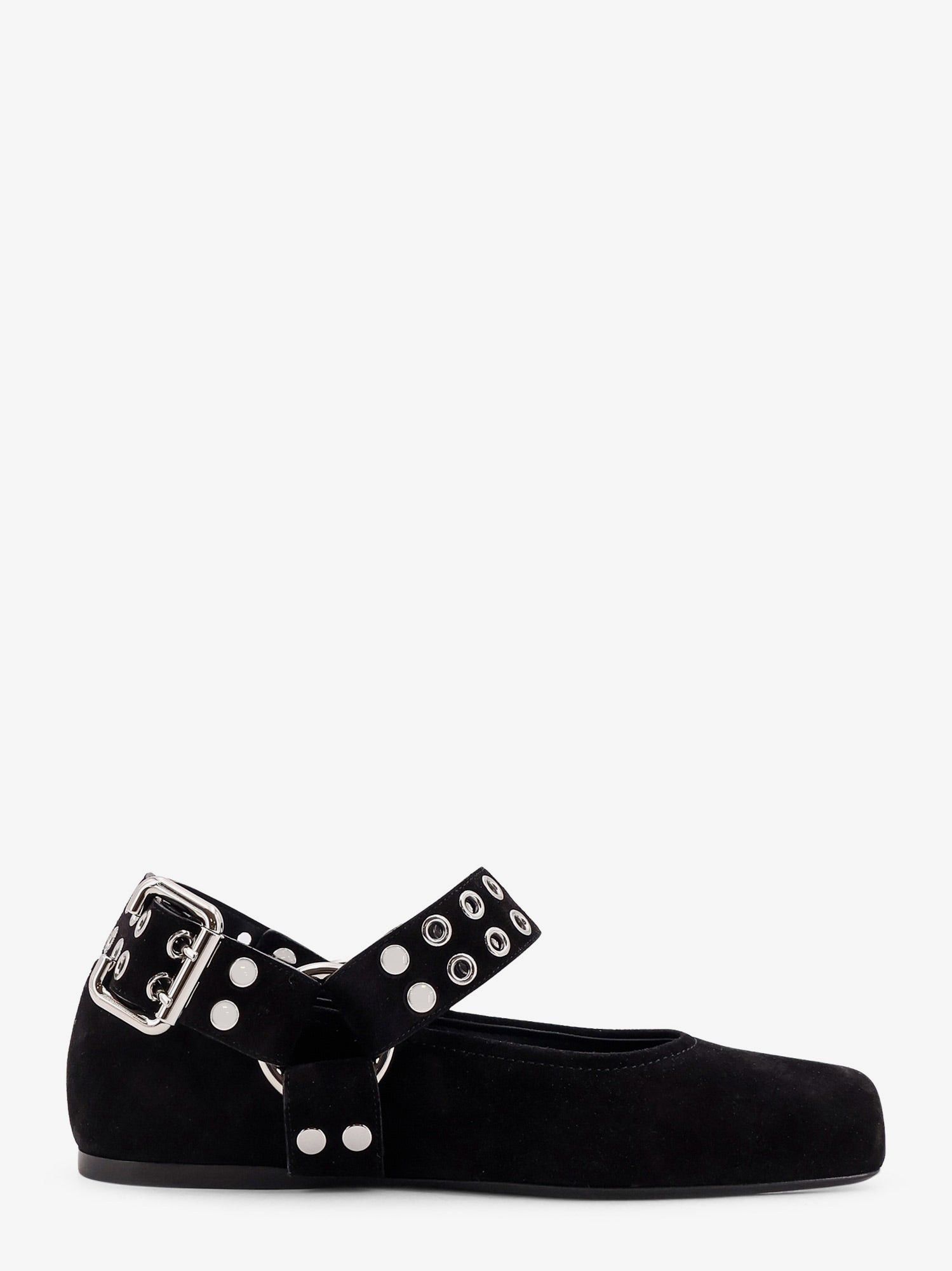 Alaia Suede Biker Flat Ballerinas Size US 7.5 / IT 37.5 - 1 Thumbnail