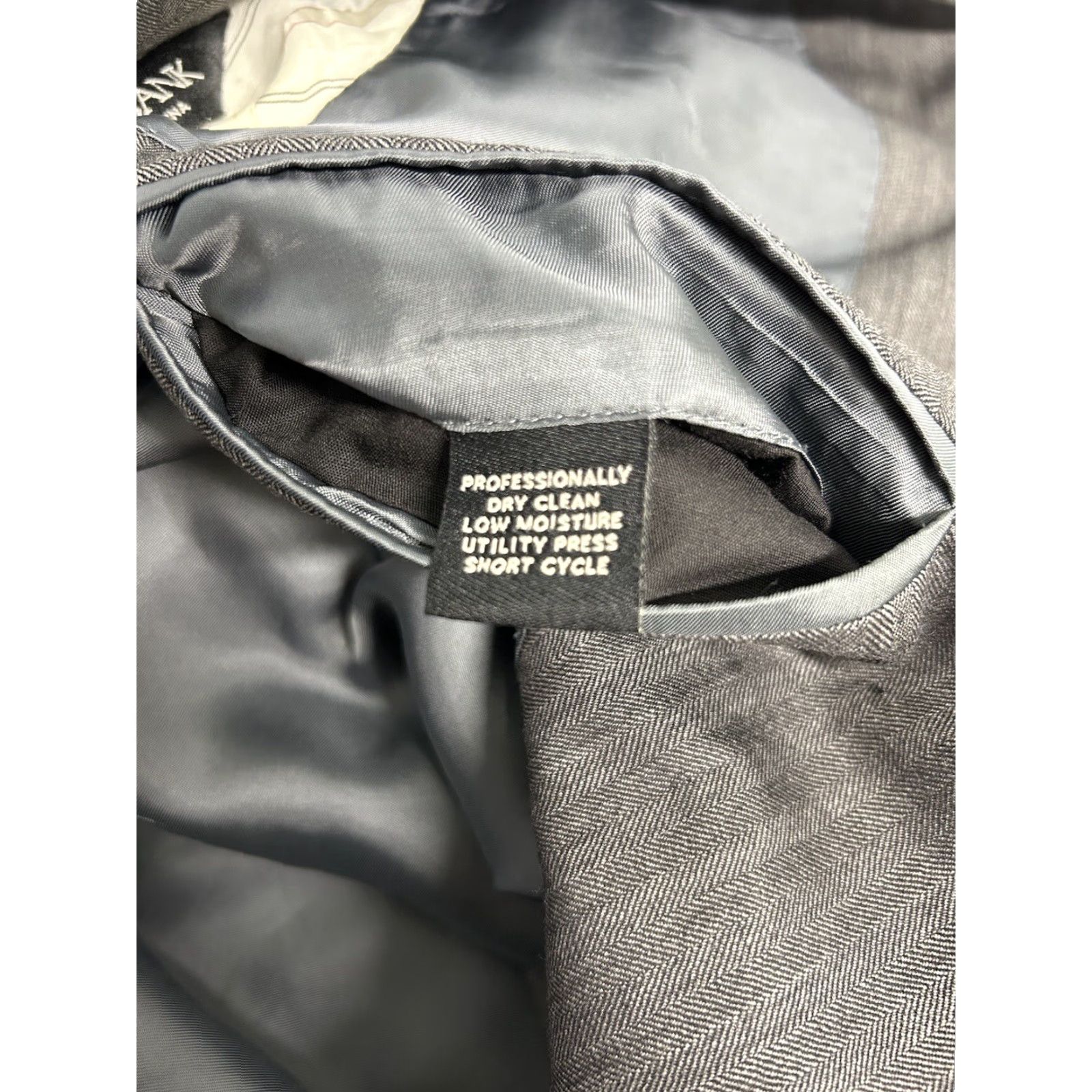 Jos. A. Bank Jos. A. Bank Signature Collection Blazer 2 Button Single-Breasted Notch Lapel Wool Gray 42R Mens Size 42R - 5 Thumbnail