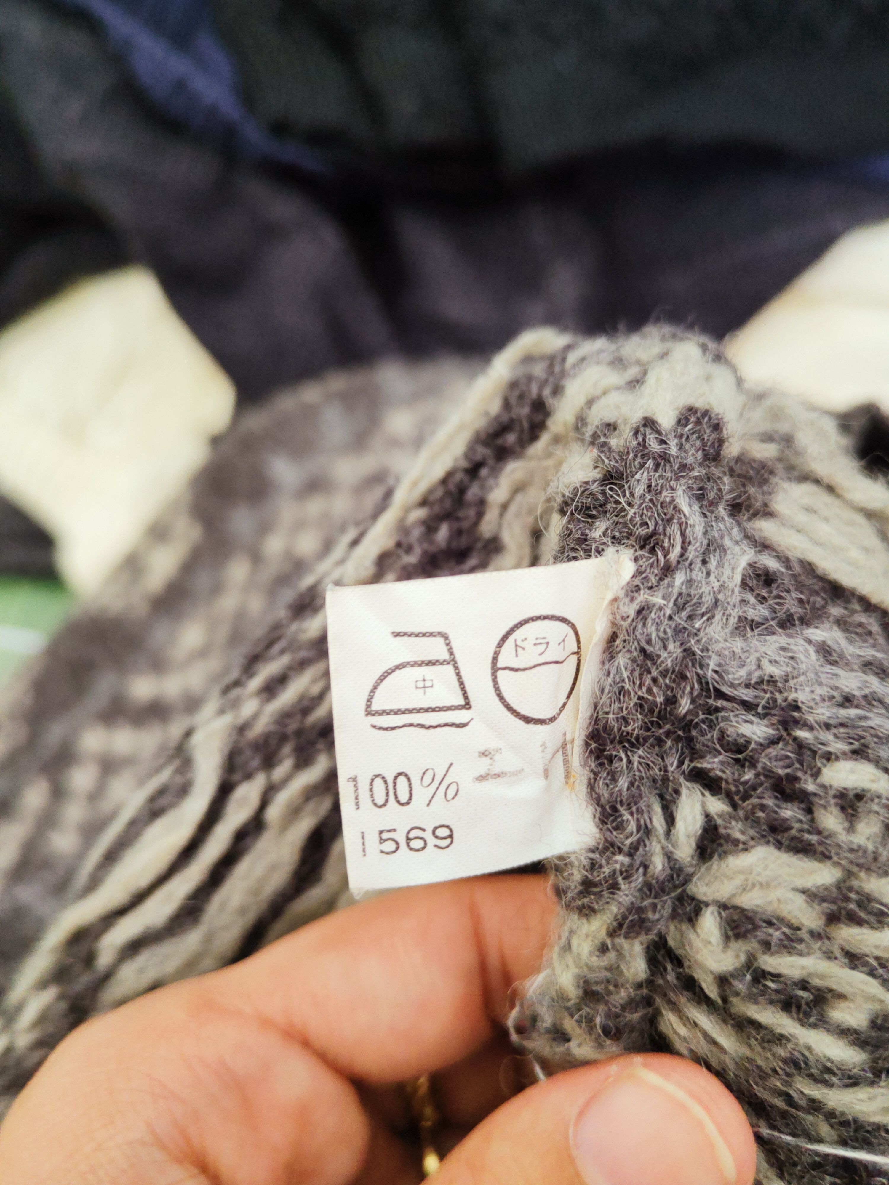 Japanese Brand D Gazette Dark Gray vintage Wool Knitwear Sweatshirts #W866 Size US M / EU 48-50 / 2 - 12 Thumbnail