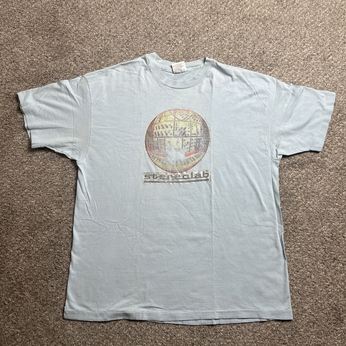 Band Tees × Hanes × Vintage Vintage 90s stereolab iron on band tee shirt Size US XL / EU 56 / 4 - 2 Thumbnail