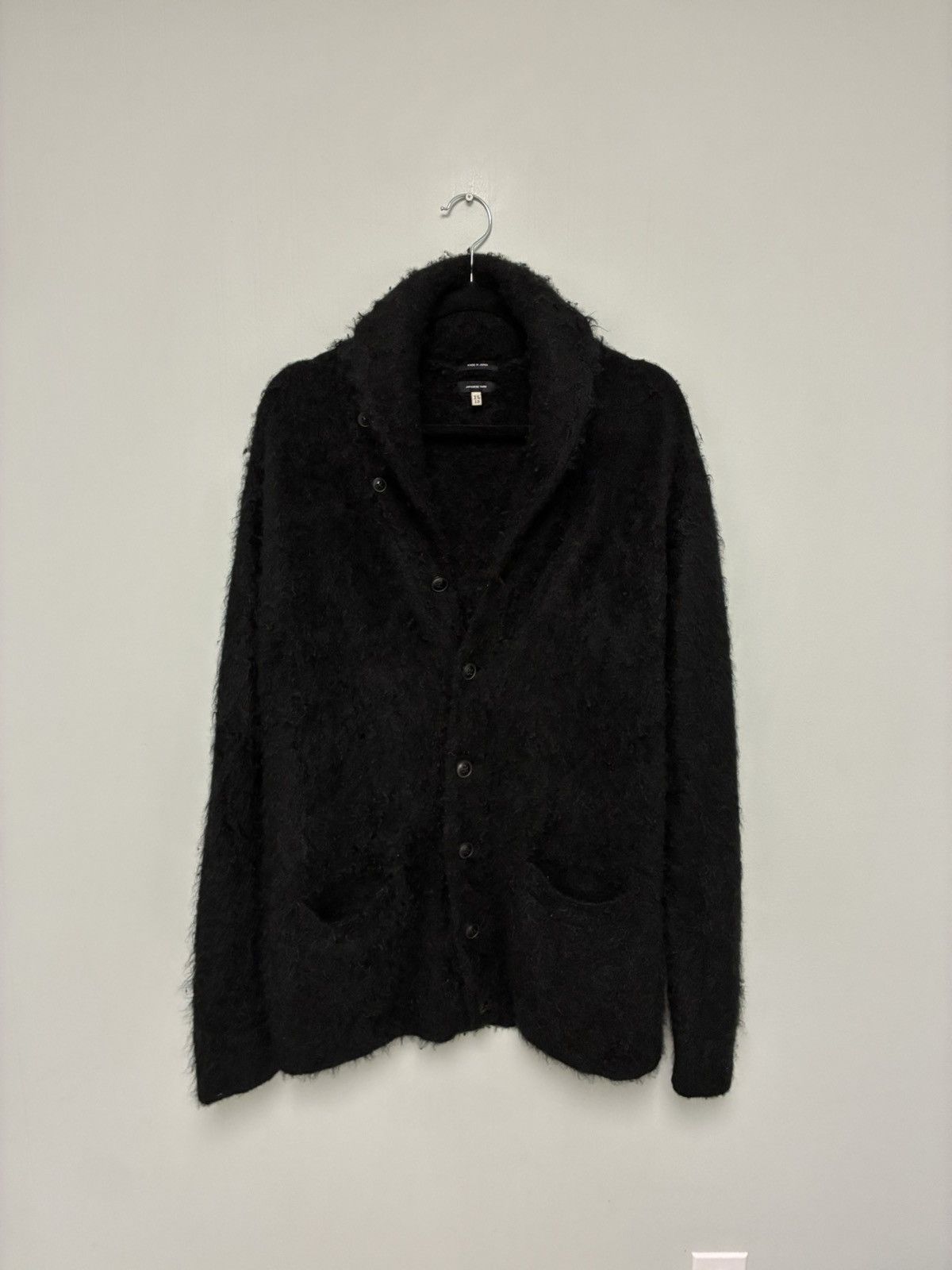 R13 Shawled Cashmere Distressed Edge Cardigan Size US L / EU 52-54 / 3 - 4 Thumbnail