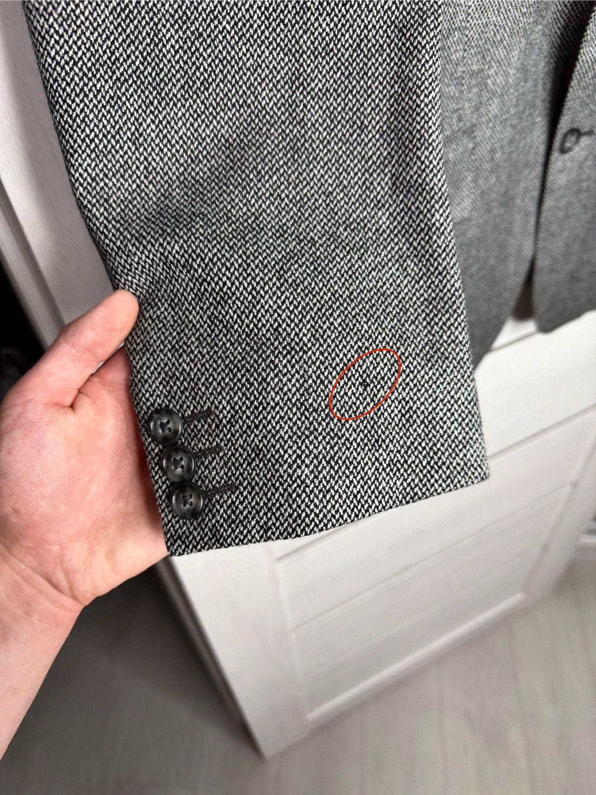 Corneliani Corneliani Grey Tweed Wool Blazer Jacket Made in Italy 48R Size 48R - 12 Thumbnail