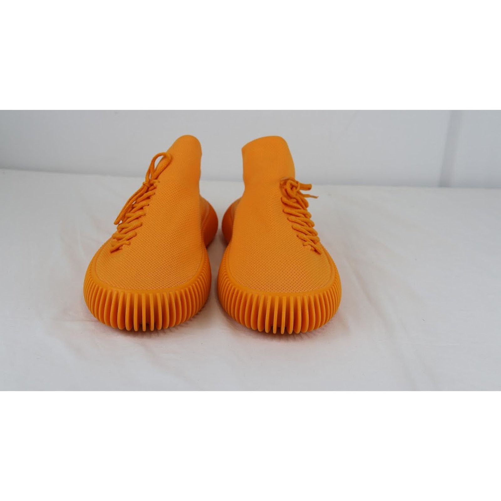 Bottega Veneta o1rshd1 Tech Knit Stretch Ripple Sneaker in Tangerine Size US 12 / EU 45 - 6 Thumbnail