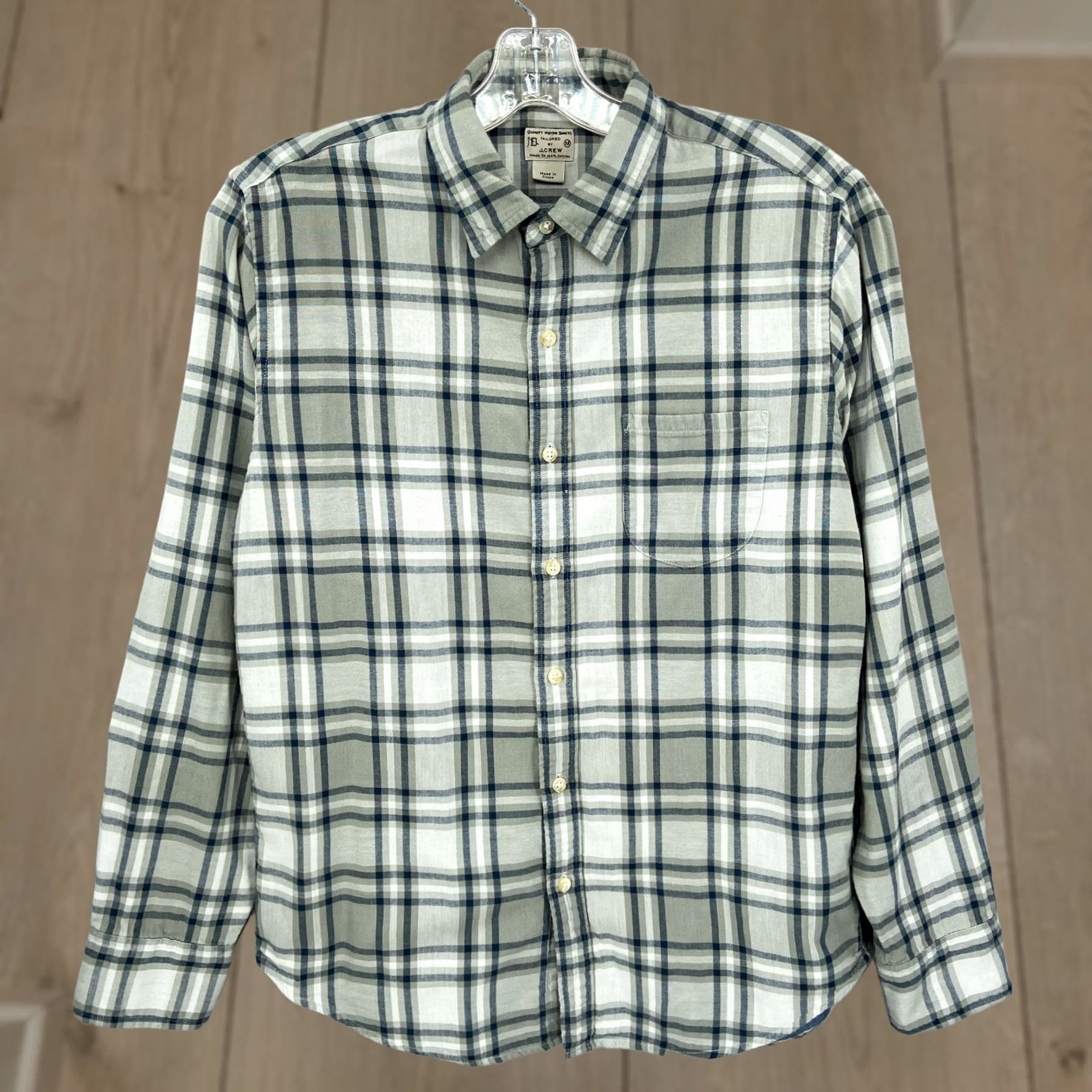 J.Crew J Crew Shirt Mens Medium Green Blue Beige Plaid Button Down Long Sleeve M Size US M / EU 48-50 / 2 - 1 Thumbnail