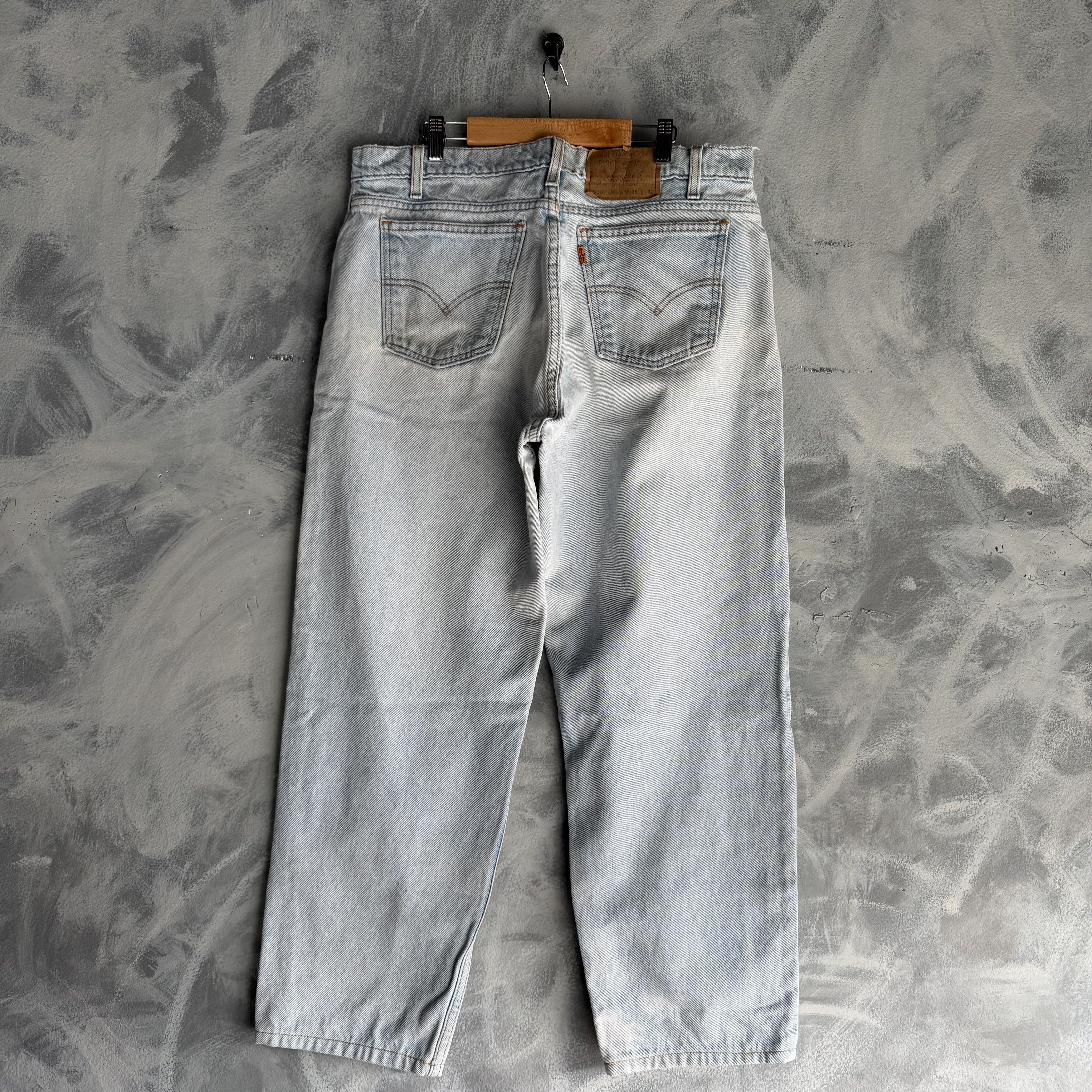 Levi's Vtg Levis 550 Jeans Mens 36x32 (34x27) Orange Tab Relaxed Size US 36 / EU 52 - 2 Thumbnail