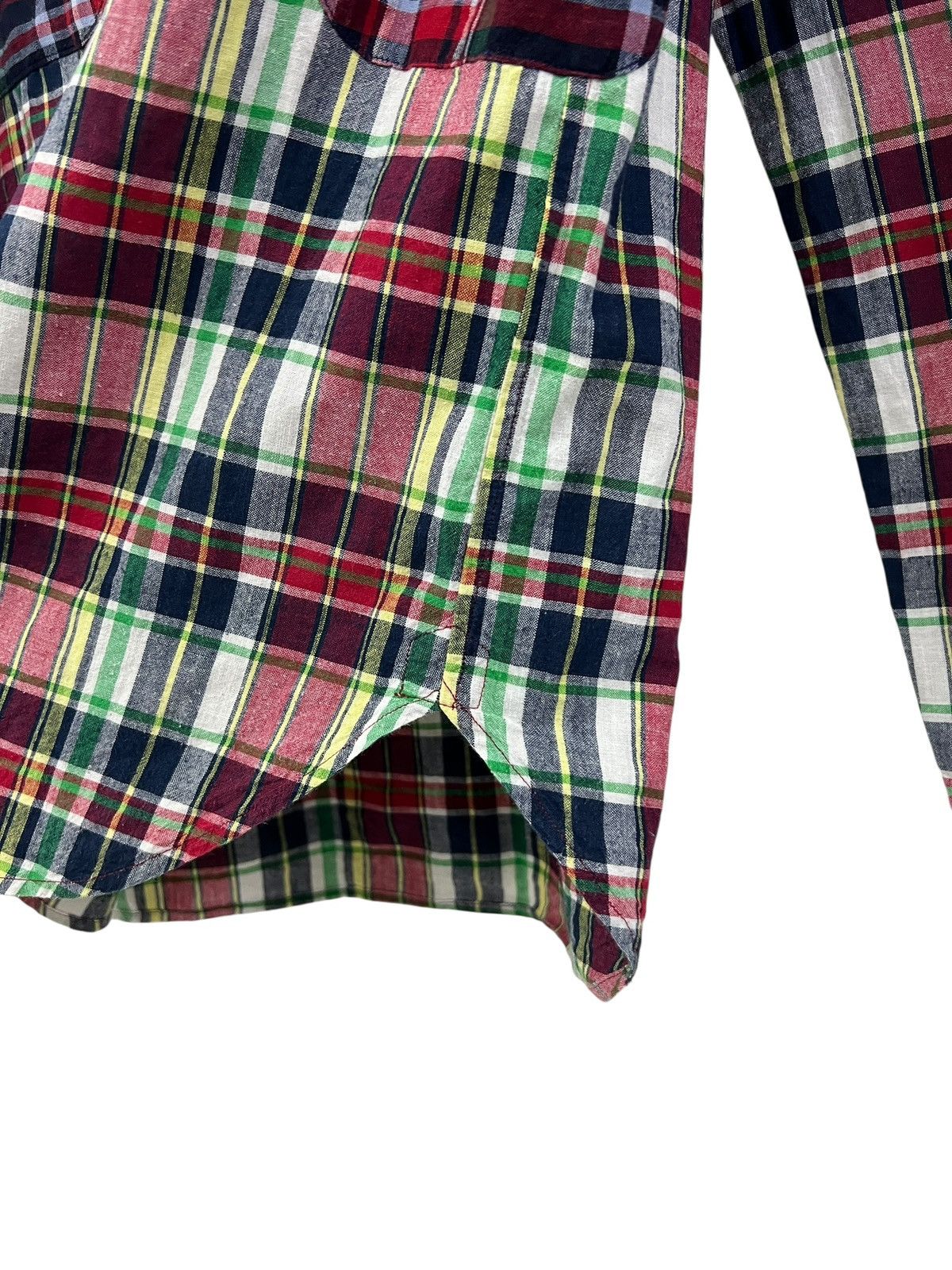 Japanese Brand Jipijapa 🇯🇵 Multipocket Plaid Button Up Shirt Size US M / EU 48-50 / 2 - 6 Thumbnail