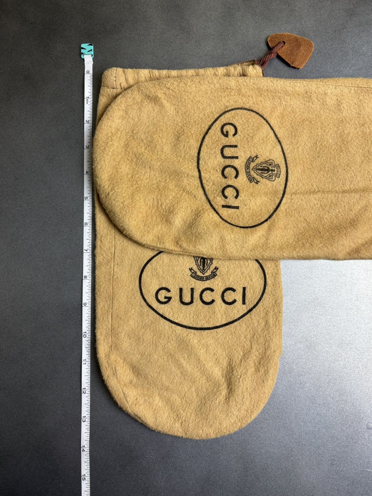 Gucci × Vintage 1970s Gucci Dust Bags 70s Vintage Gucci Bag Set Shoe Covers Size ONE SIZE - 4 Thumbnail