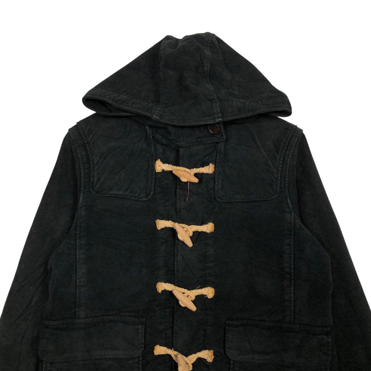 Japanese Brand 📌Rich Black Vintage Chore Jacket MHL Margaret Howell Size US M / EU 48-50 / 2 - 4 Thumbnail