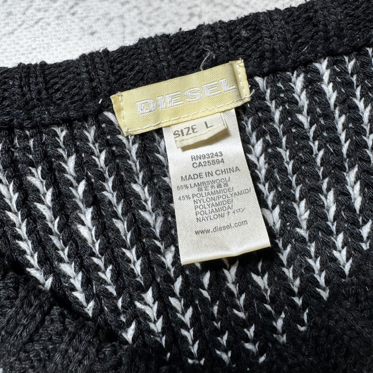 Diesel vintage avant garde chain mail sweater diesel big logo slim Size US L / EU 52-54 / 3 - 6 Thumbnail