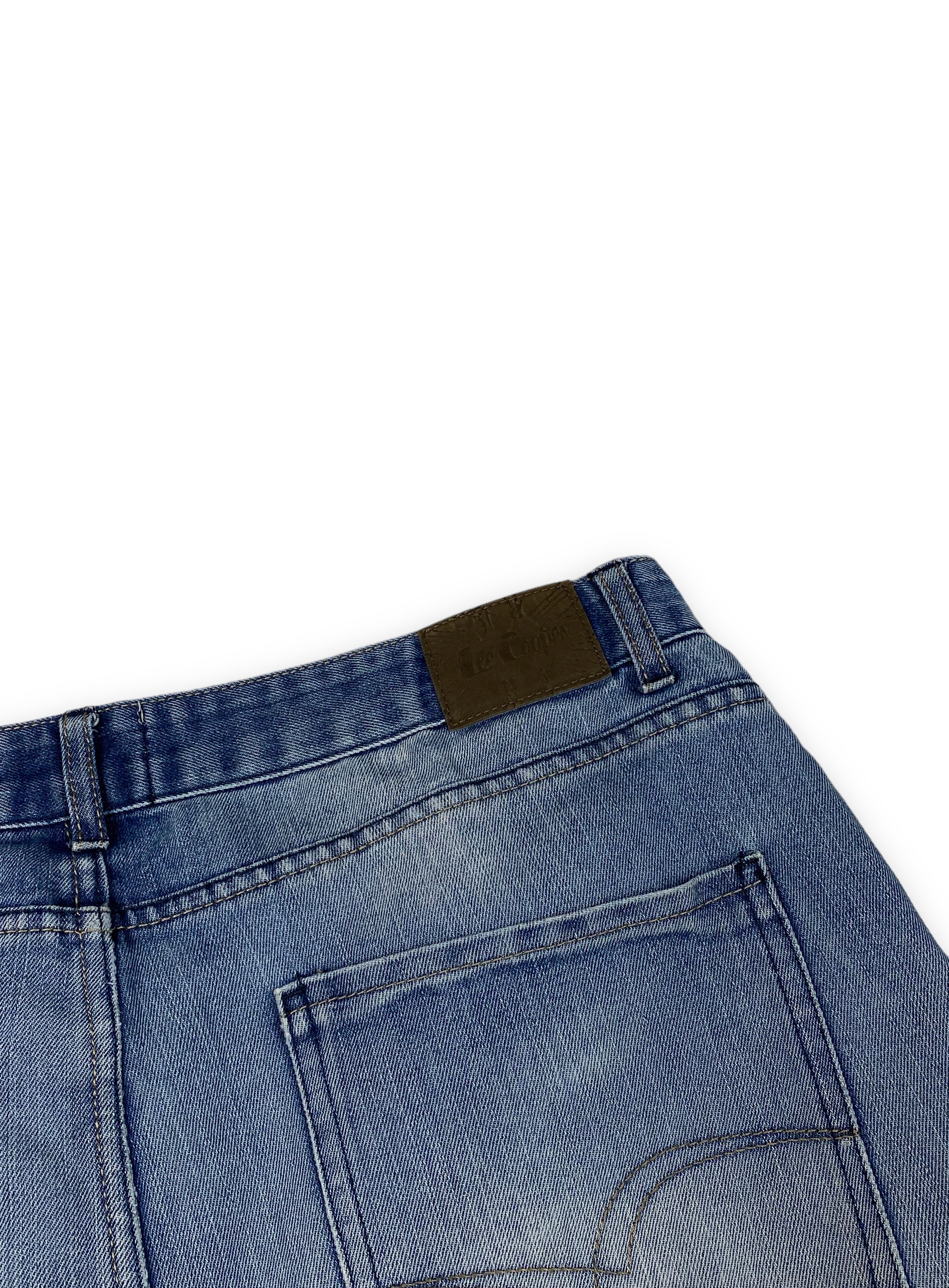 Jean Vintage LEE COOPER Distressed Light Washed Blue Jeans M686 Size US 35 - 15 Thumbnail