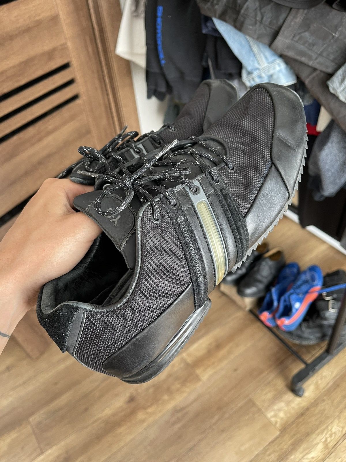 Adidas Adidas Sprint Core Black Y-3 Shoes Vintage Size US 9.5 / EU 42-43 - 6 Thumbnail