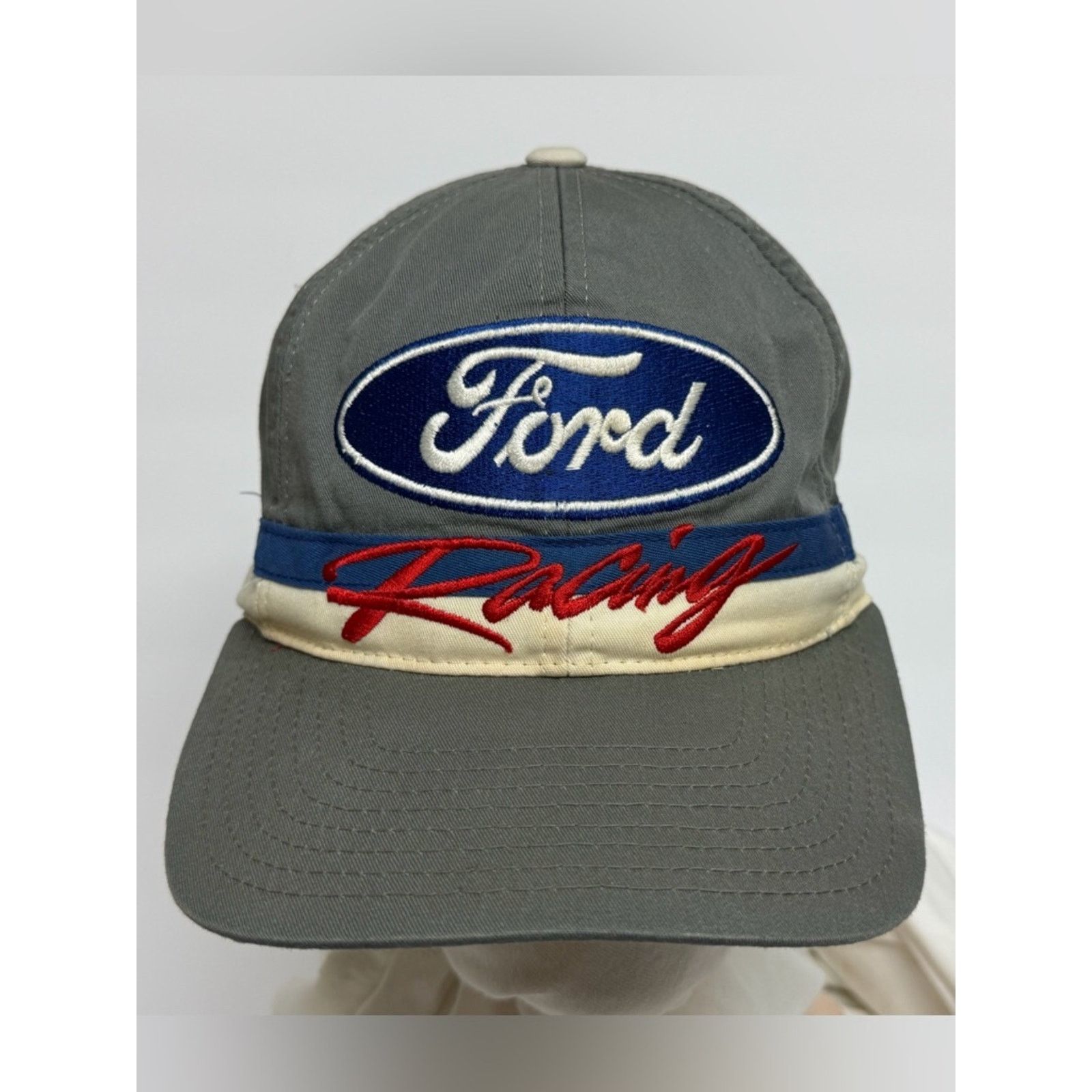 Ford Vintage Ford Racing Snapback Hat Taurus Nascar Checker Flag Size ONE SIZE - 1 Thumbnail