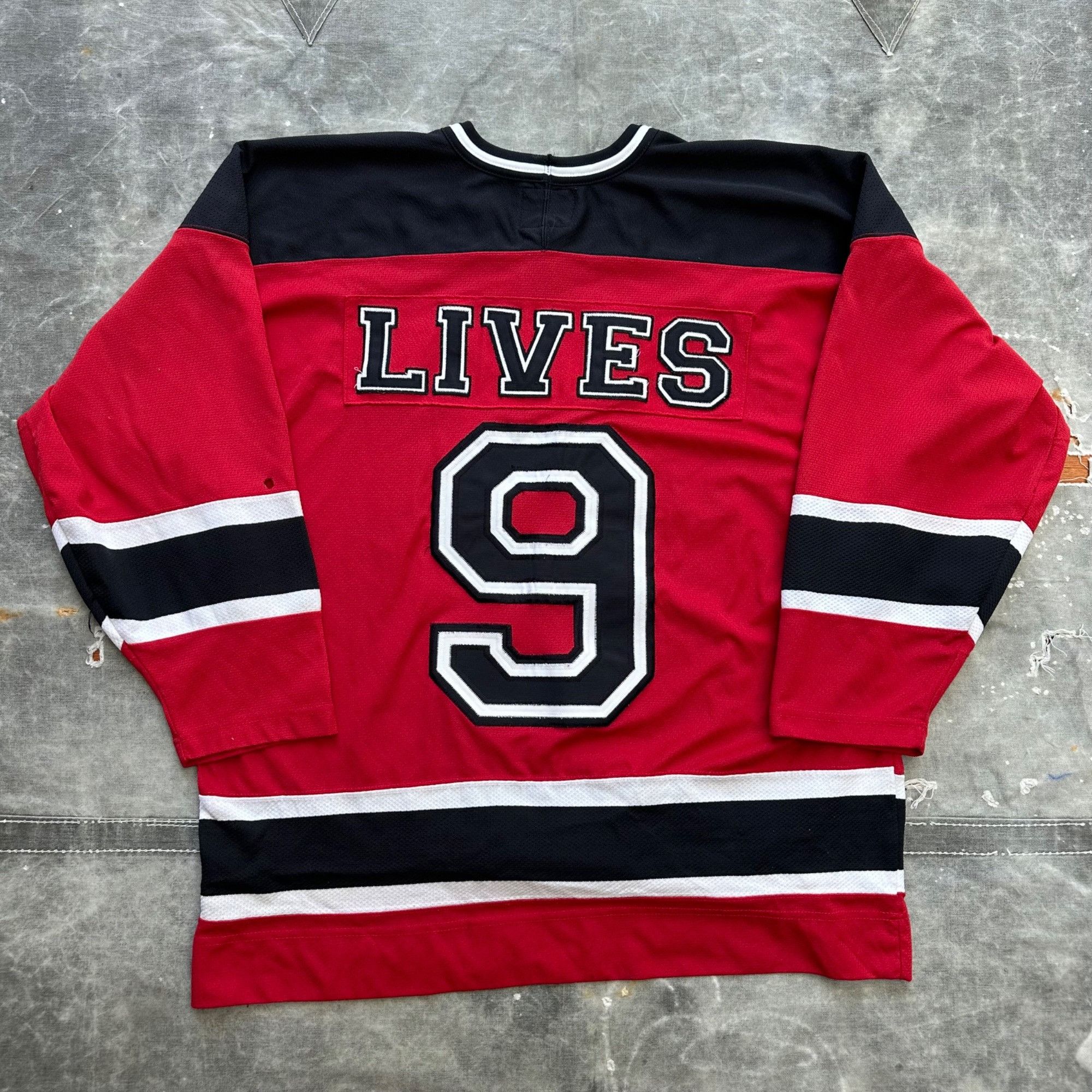 Vintage Vintage 90s Aerosmith 9 Lives Tour Hockey Jersey Size US XL / EU 56 / 4 - 2 Thumbnail