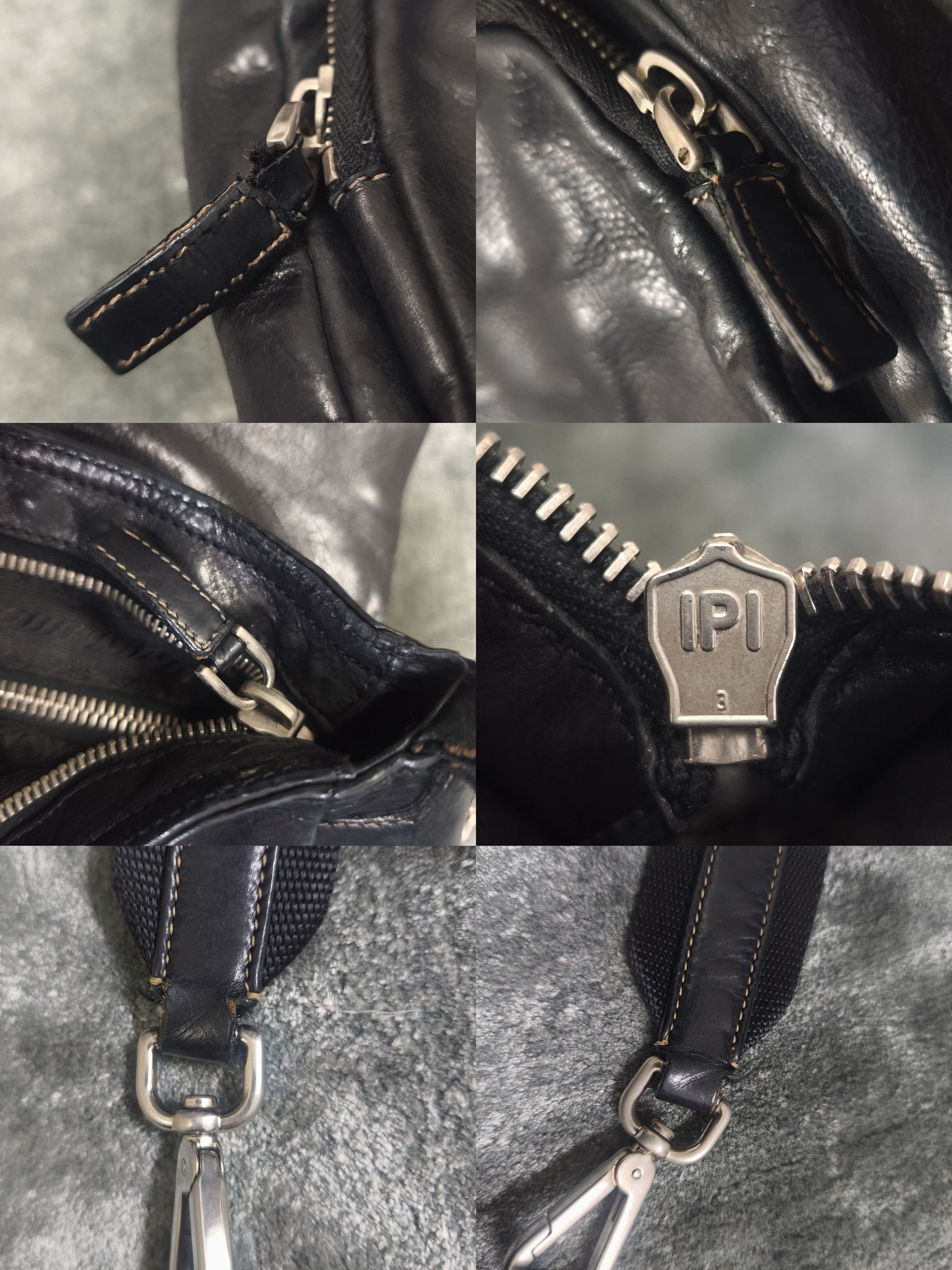 Prada PRADA Vintage Double Pocket Full Leather Bag Size ONE SIZE - 10 Thumbnail
