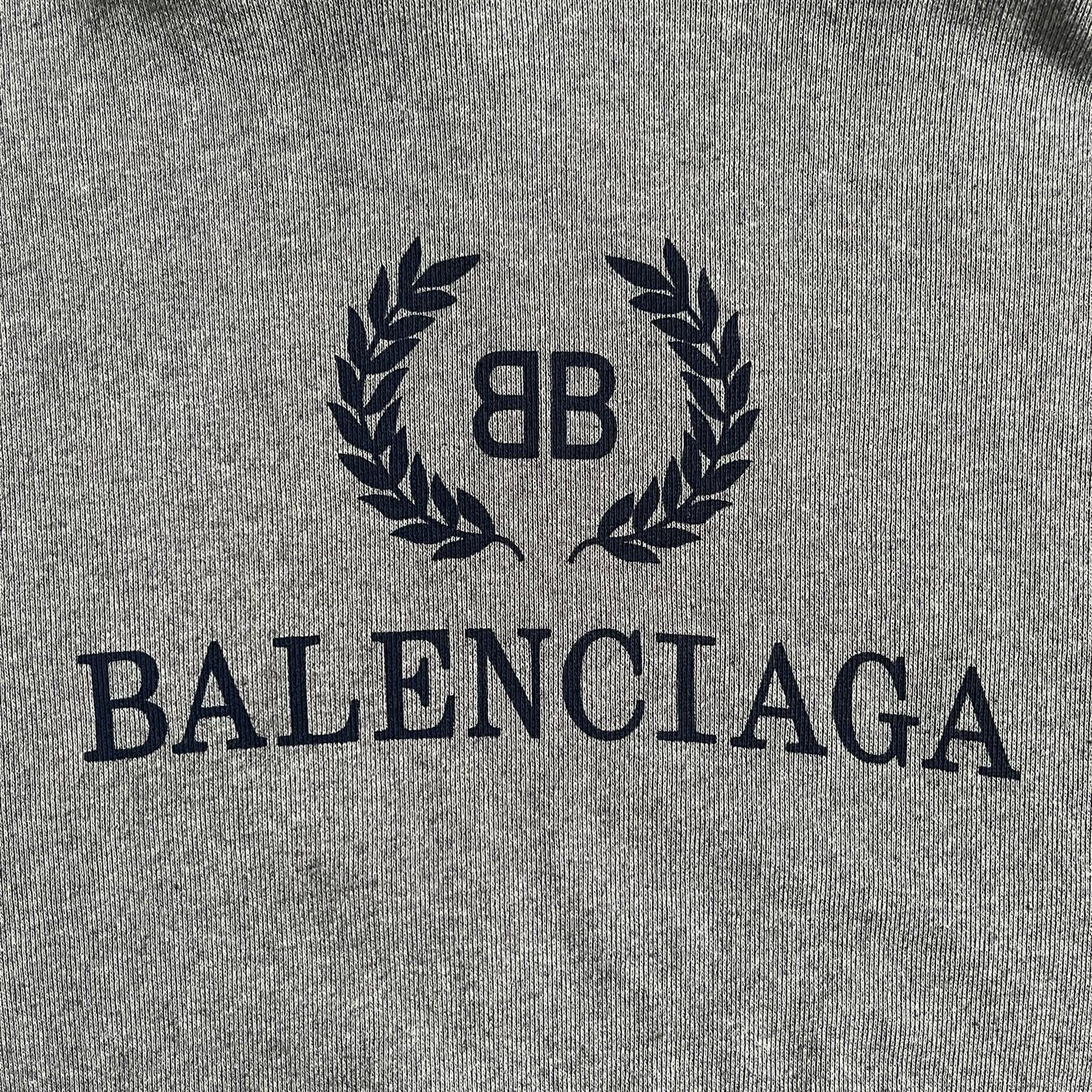 Balenciaga Balenciaga BB Crest Logo Hoodie Heather Grey Size US XS / EU 42 / 0 - 3 Thumbnail