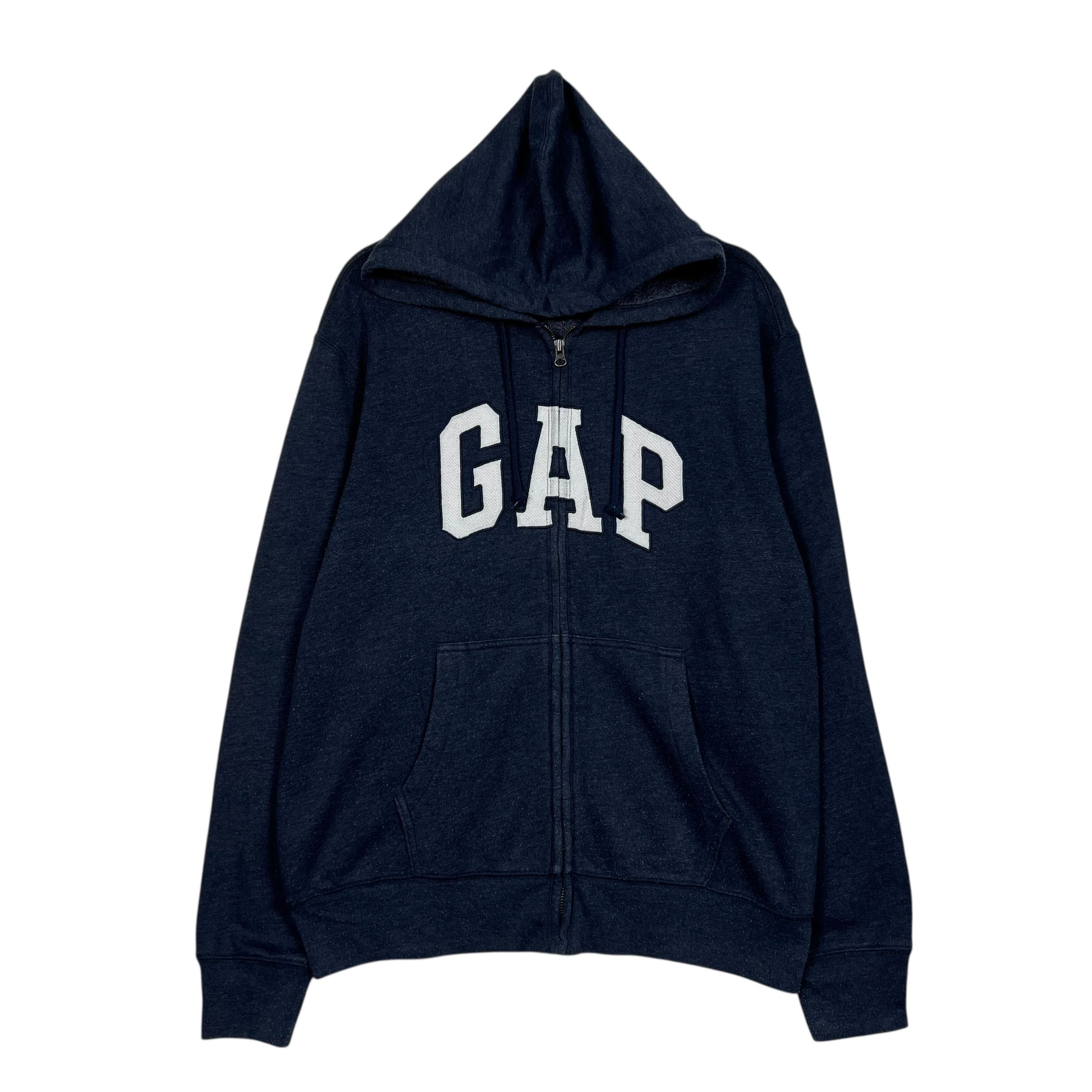 Gap GAP Spellout Big Logo Zipper Hoodie Sweatshirt #3835-C175 Size US L / EU 52-54 / 3 - 1 Thumbnail