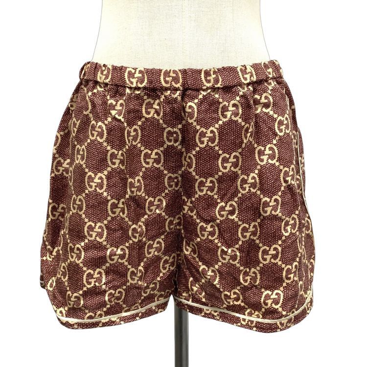 Gucci Gucci GG Monogram Silk Shorts Size L Size US 34 / EU 50 - 1 Thumbnail