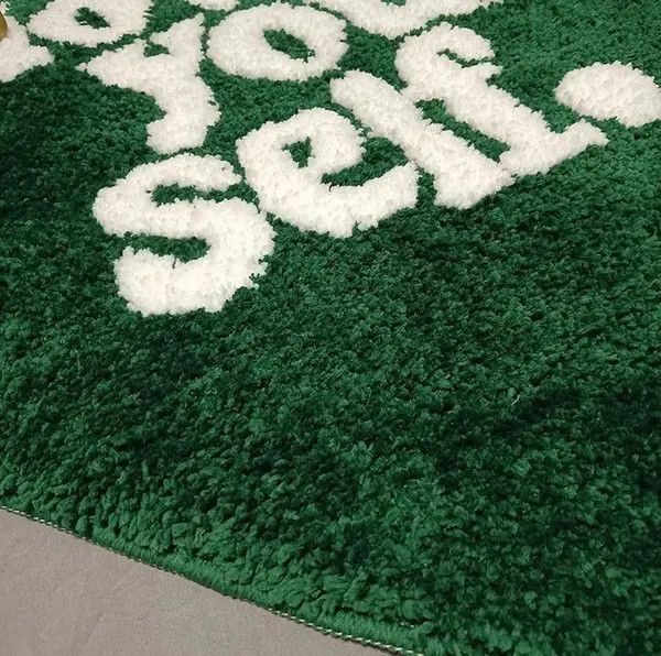 Carhartt × Handmade Handmade Green Tufting Heart Soft Rug Size ONE SIZE - 2 Thumbnail