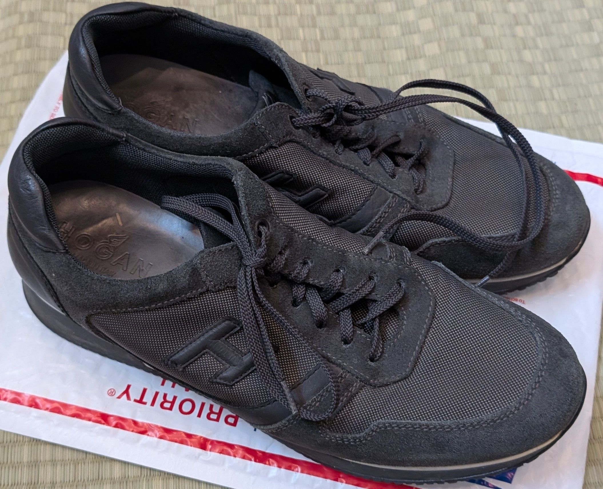 Hogan Hogan H198 Low Top Sneakers Leather Men's Size 9.5 (US 11) Size US 11 / EU 44 - 1 Thumbnail