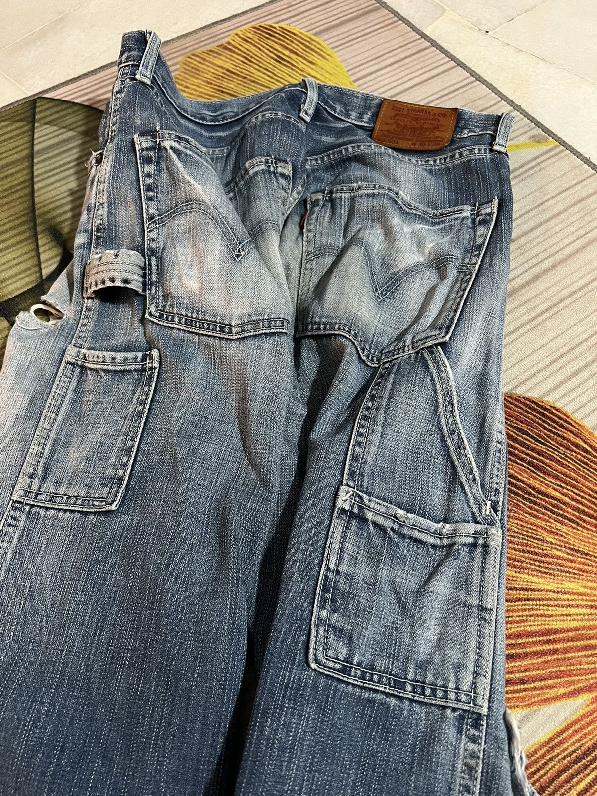 Levi's × Levi's Vintage Clothing Vintage Levis 503 Distressed Short Jeans Size US 30 / EU 46 - 9 Thumbnail
