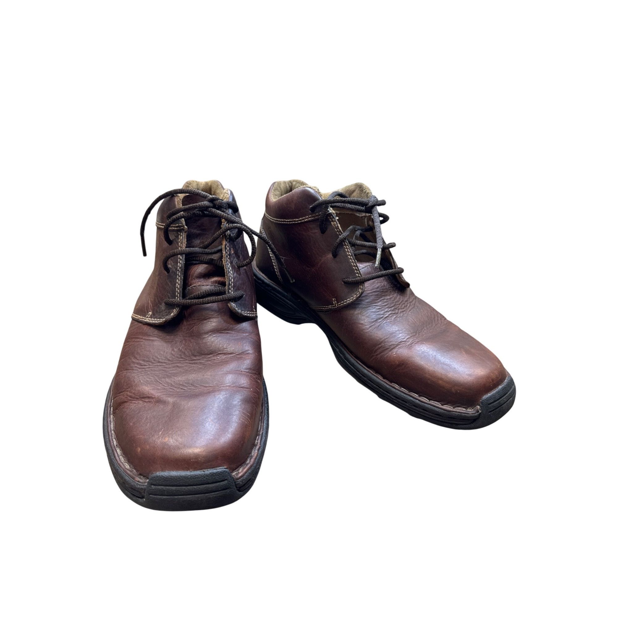 Timberland Timberland Mens Brown Leather chukka ankle boots 12M SKU 683 Size US 12 / EU 45 - 1 Thumbnail