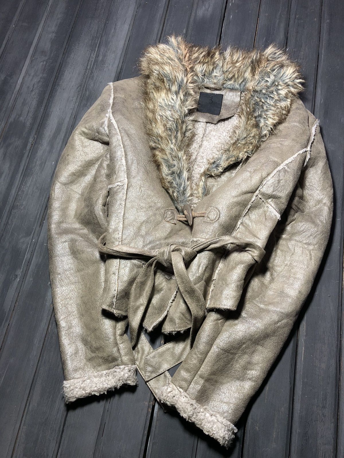 Japanese Brand VTG Avant Garde If Six Was Nine Style Fur Leather Jacket Size M / US 6-8 / IT 42-44 - 2 Thumbnail