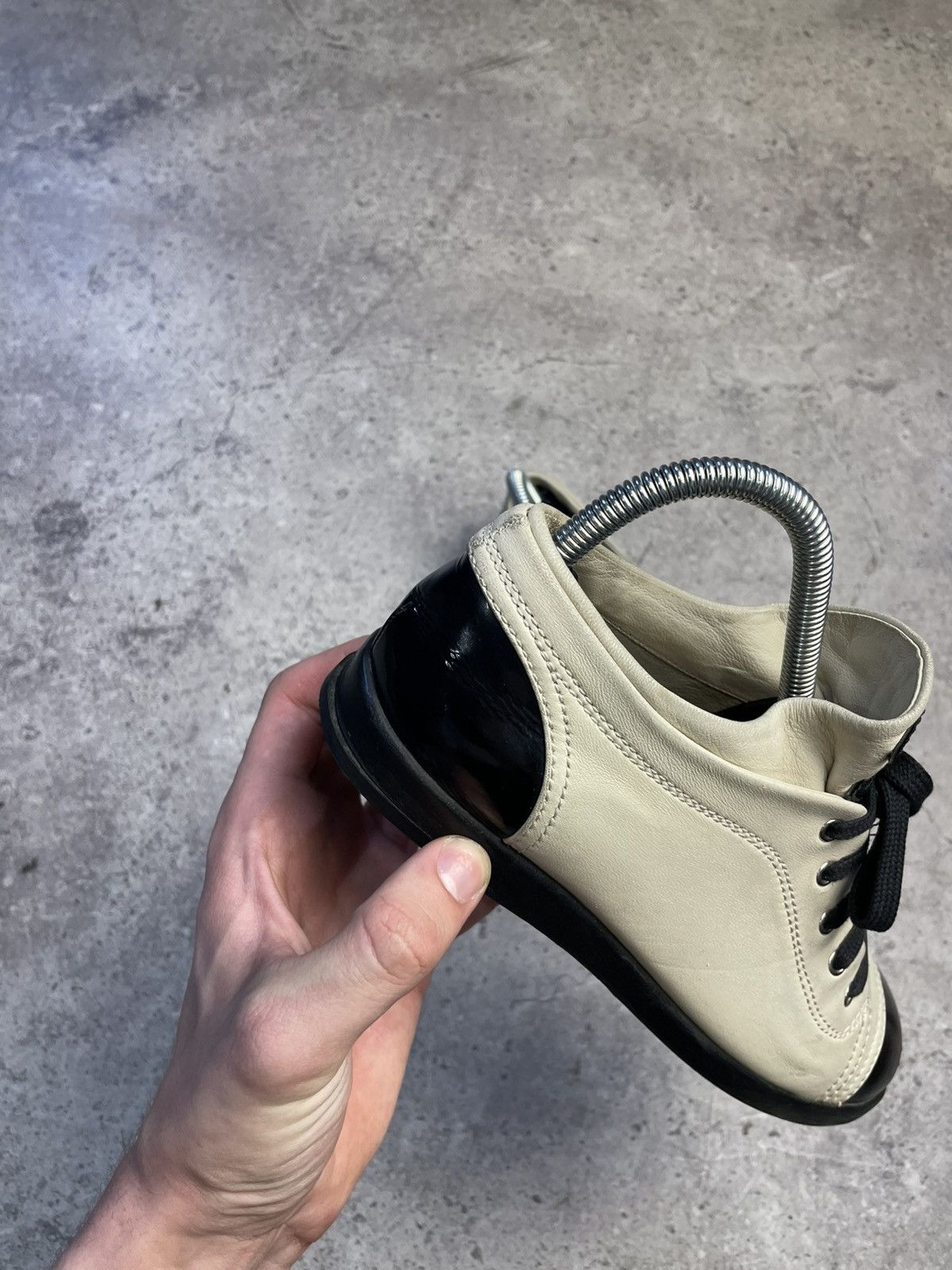 Chanel Chanel White Beige High Top Sneakers Size US 7 / IT 37 - 4 Thumbnail