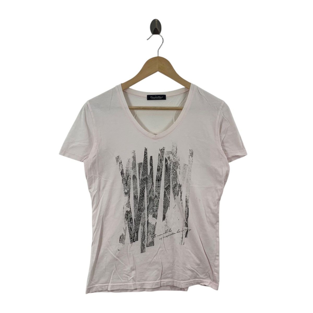 Tornado Mart TORNADO MART JAPAN Designer Punk Python Striped Pink Tee Size S / US 4 / IT 40 - 3 Thumbnail