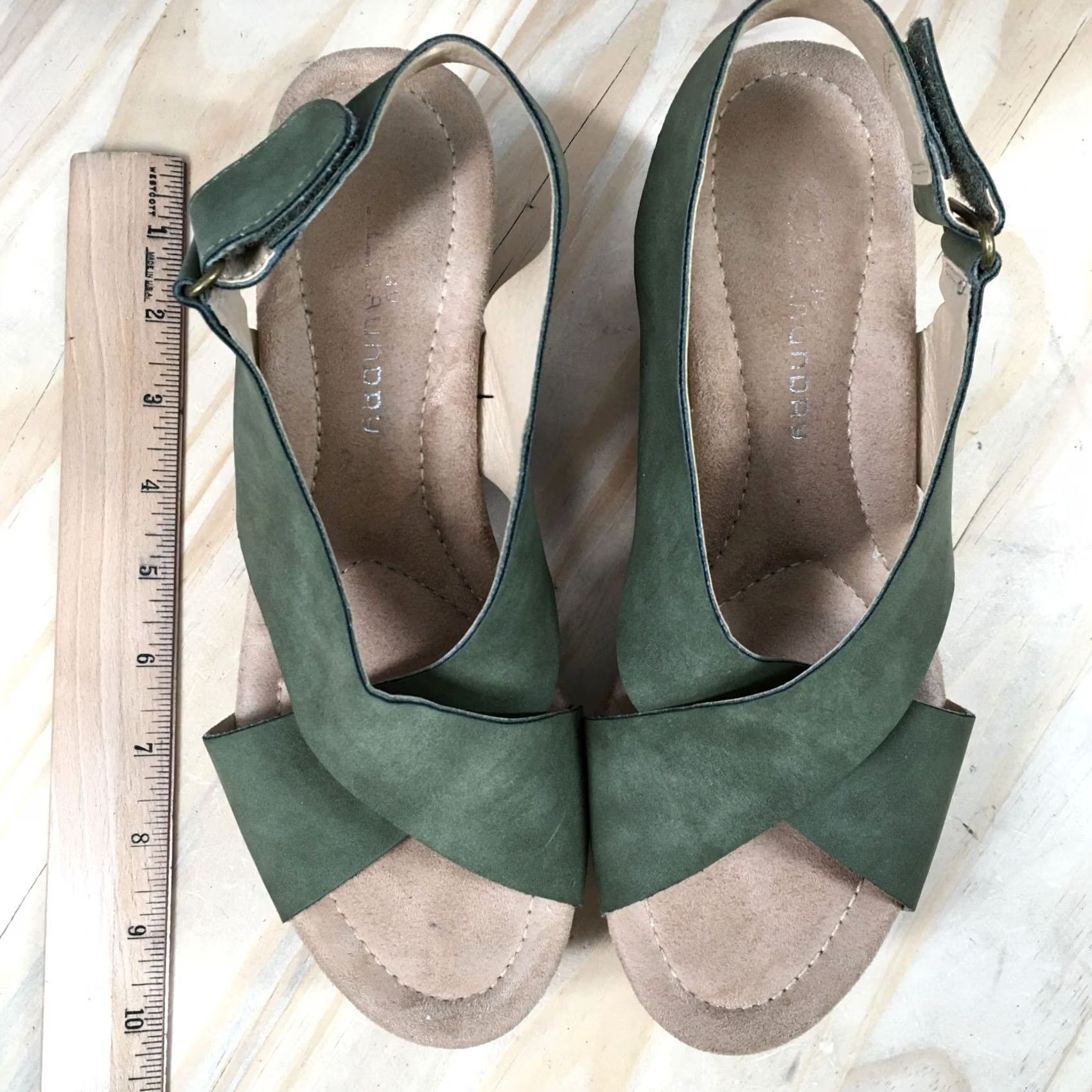 Chinese Laundry Chinese Laundry Sandals Womens 7.5 Slingback Green Wedge High Heel Casual Shoes Women's Casual Sandals Slingback Green 7.5 Size US 8 / IT 38 - 5 Thumbnail