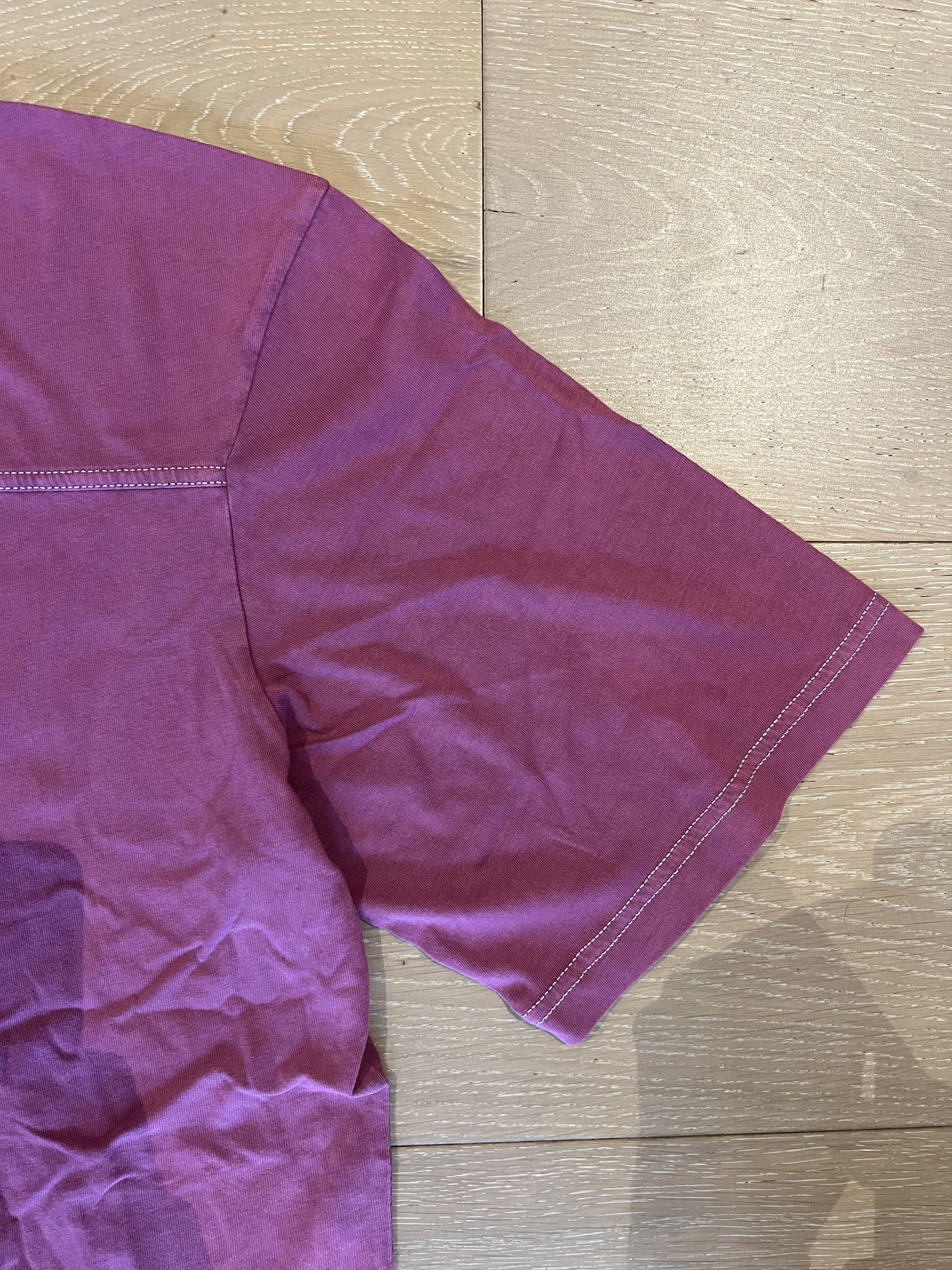 Acne Studios 💚 Acne Studios Embroidered Burgundy T-Shirt Medium NEW Size US M / EU 48-50 / 2 - 9 Thumbnail