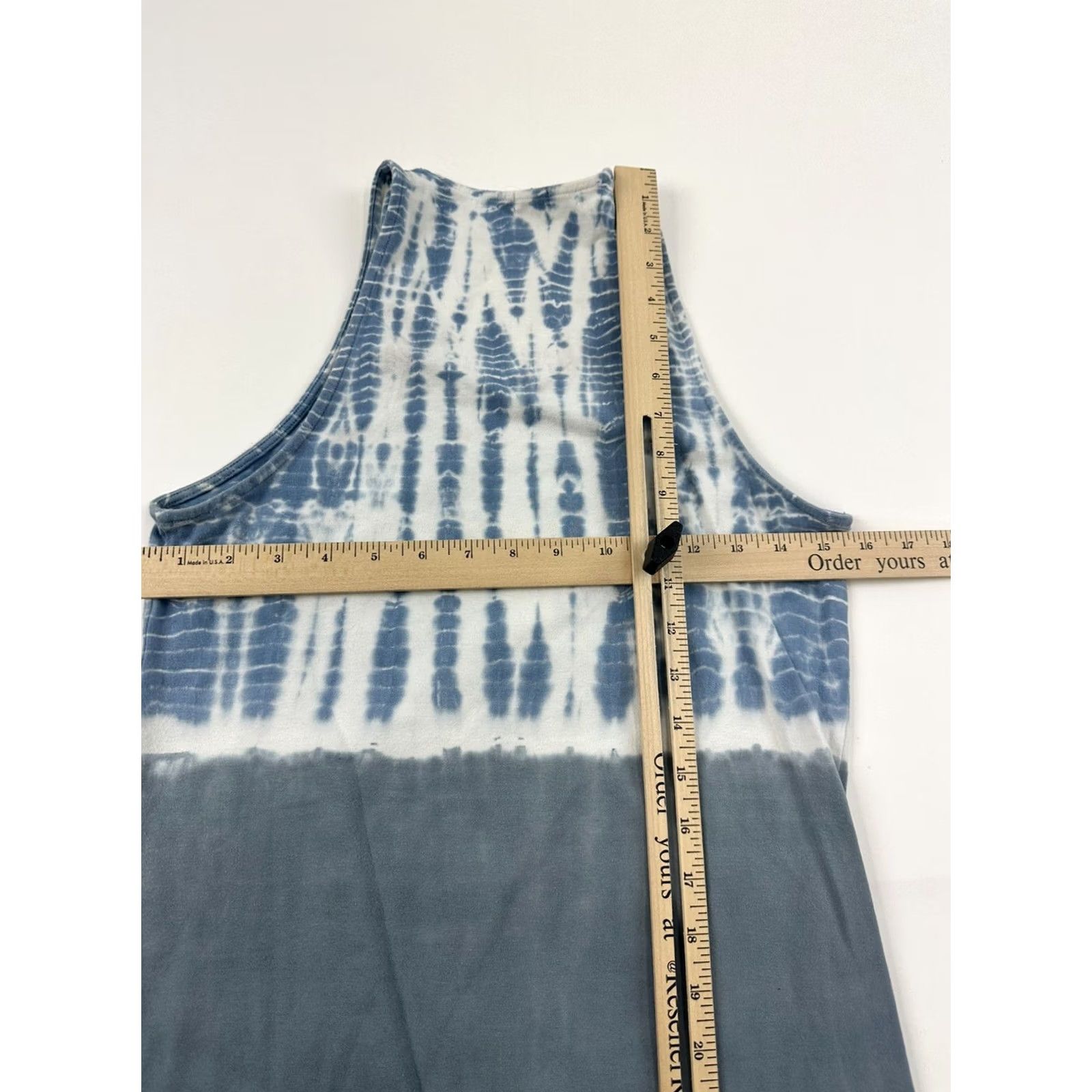 MONROW Monrow Maxi Dress Women’s Medium Blue Gray Tie Dye Bodycon Size M / US 6-8 / IT 42-44 - 6 Thumbnail