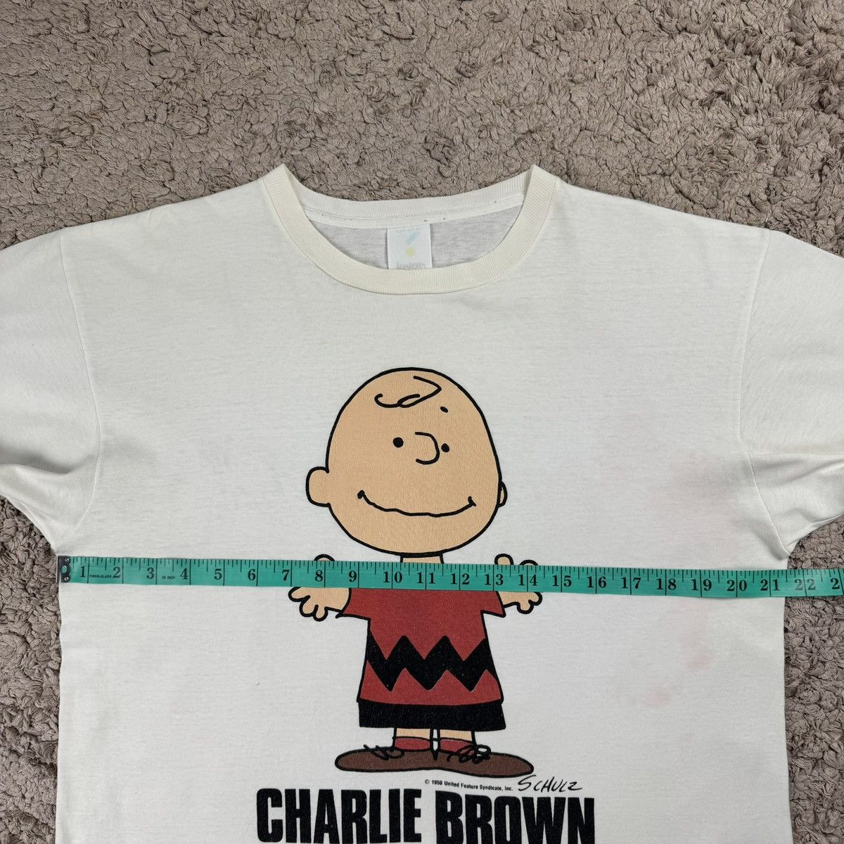 Vintage Vintage Cartoon Peanuts Charlie Brown Graphic T-shirt Size US L / EU 52-54 / 3 - 18 Thumbnail