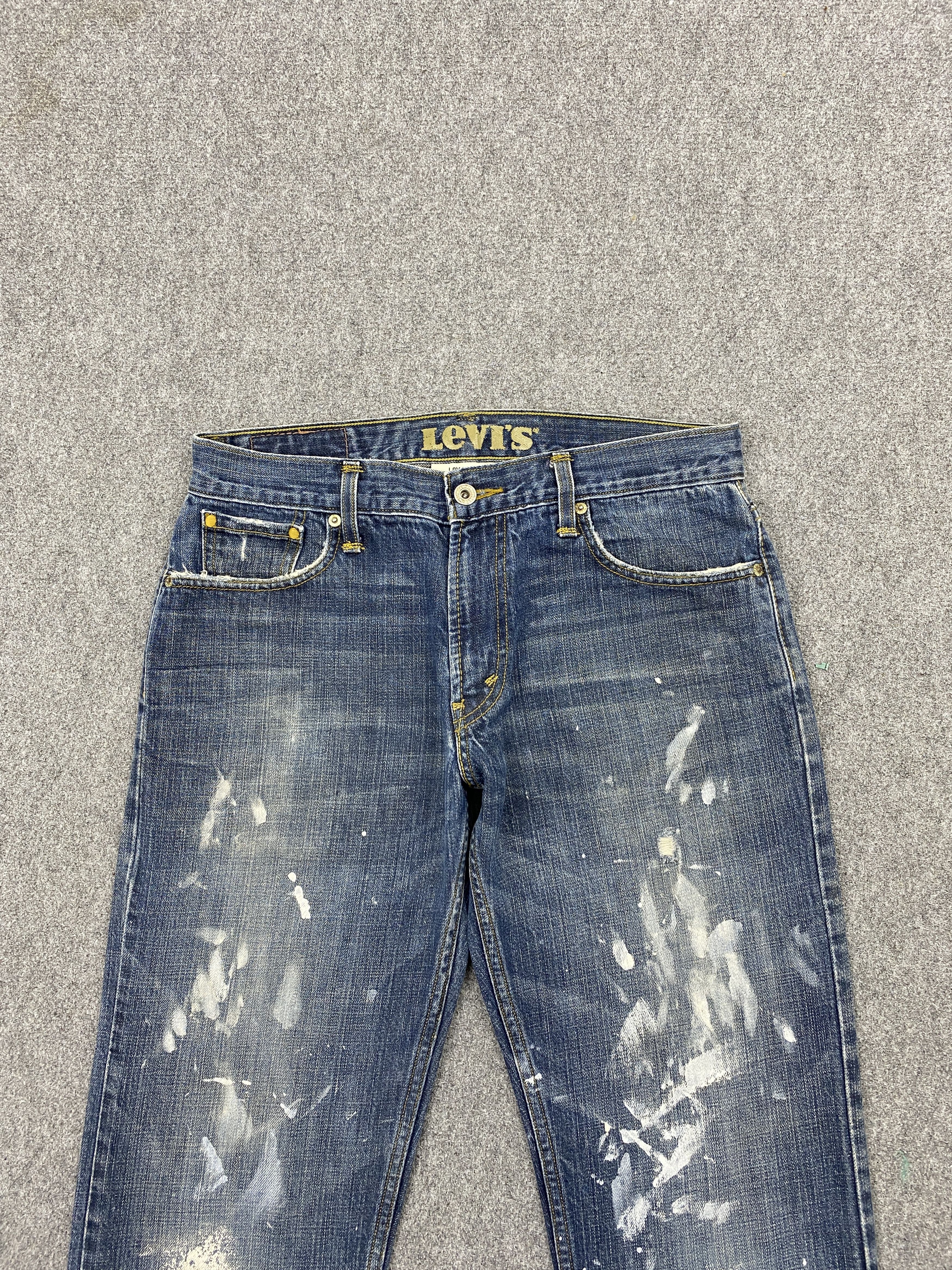 Levi's × Vintage Splatter Paint Vintage Levi's 527 Bootcut Jeans Size US 31 - 2 Thumbnail