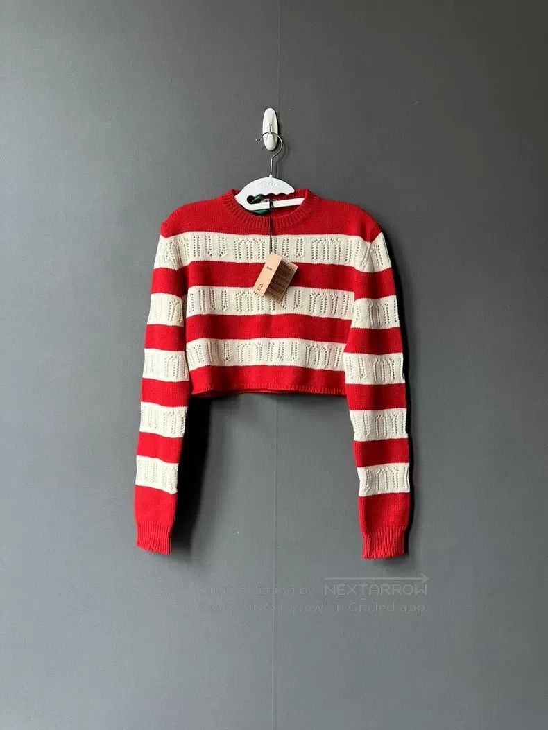 Miu Miu Miu Miu 36 Striped sweater Size S / US 4 / IT 40 - 1 Thumbnail