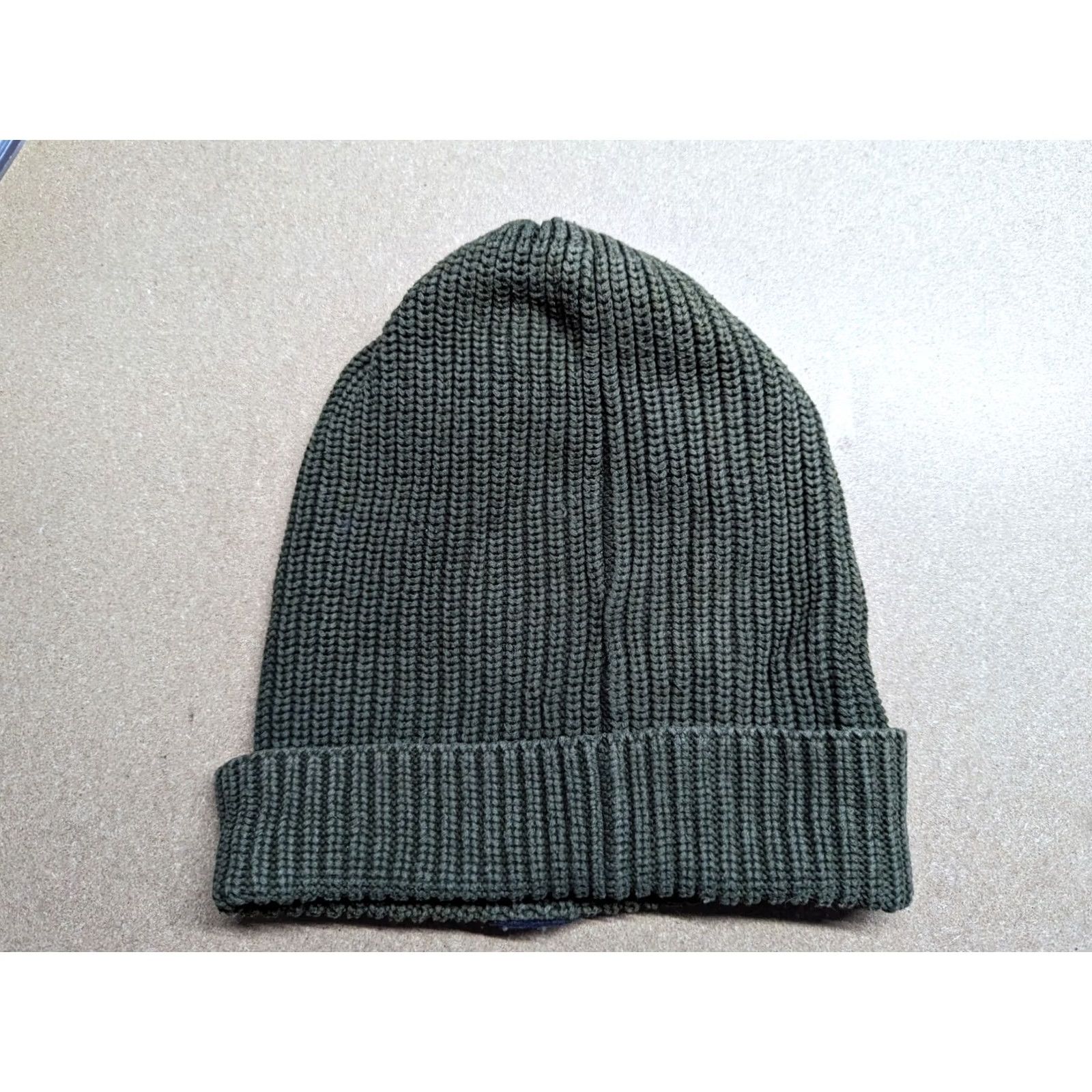 Scotch & Soda Scotch & Soda Beanie Hat One Size Green Ribbed Knit Unisex Adults Fall Winter Casual Boys Girls Mens Womens Size ONE SIZE - 3 Thumbnail