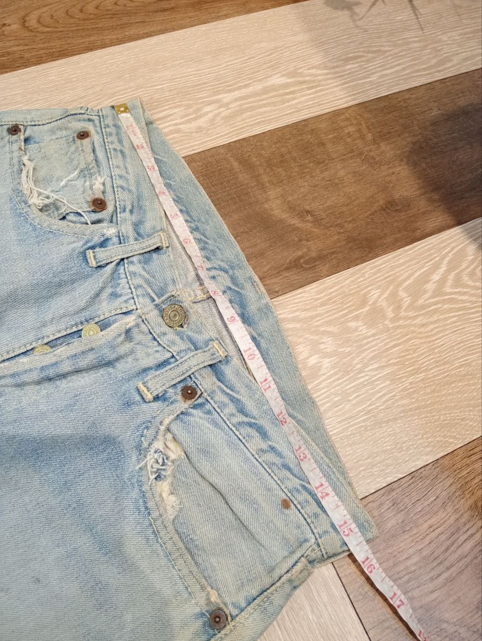 Levi's RARE LEVI'S VINTAGE 501 CAPITAL E HIDDEN RIVET DENIM Size US 31 - 17 Thumbnail