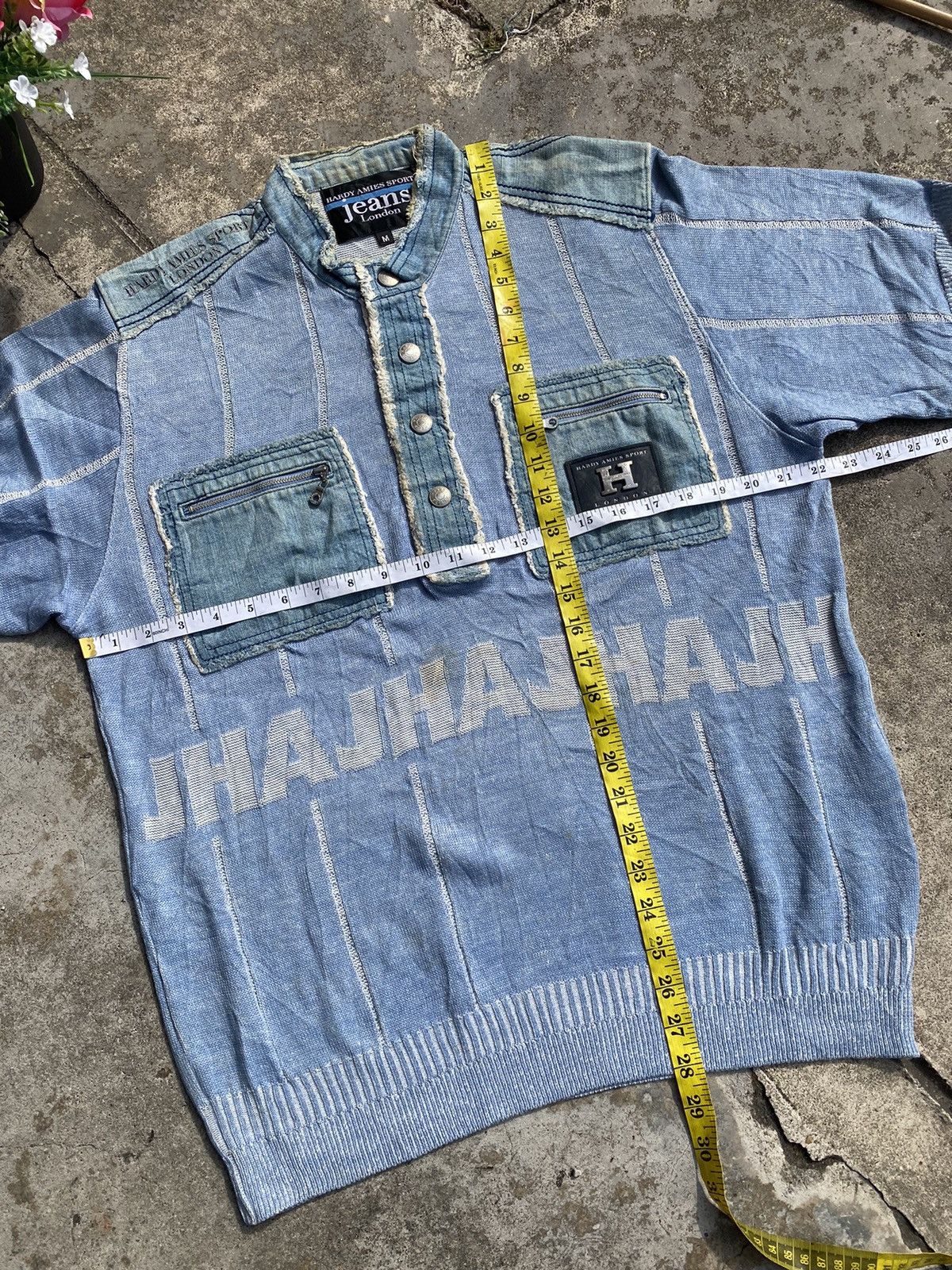 Hardy Amies × Vintage 🔥Rare 🔥 HARDY AMIES SPORT Short Sleeve Sweatshirt Size US M / EU 48-50 / 2 - 8 Thumbnail