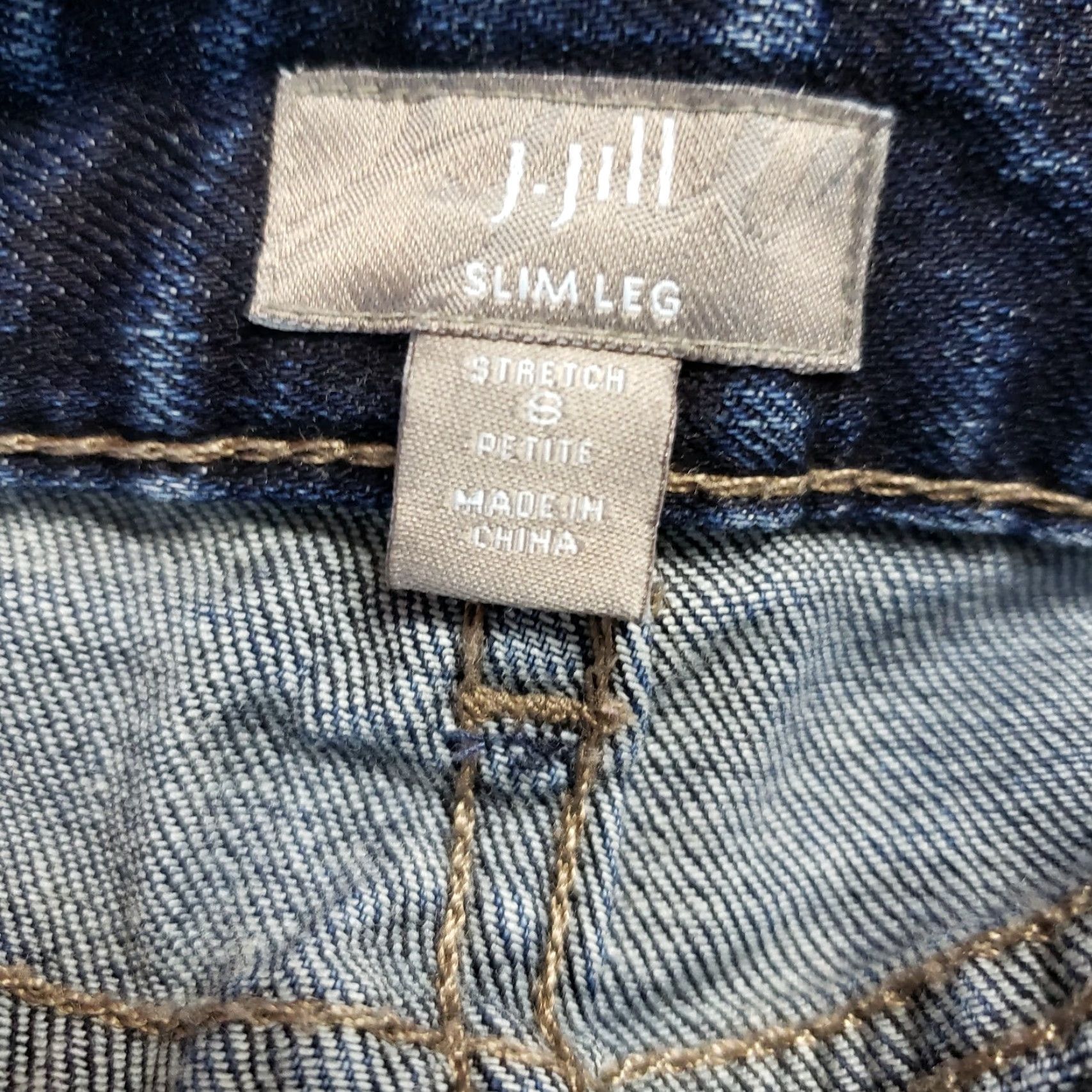 J. Jill J Jill Womens Slim Leg Jeans Sz 6P Blue Dark Wash Mid Rise Jeans Slim Leg Womens 6P Vintage: No Herren? Size 28" / US 6 / IT 42 - 6 Thumbnail