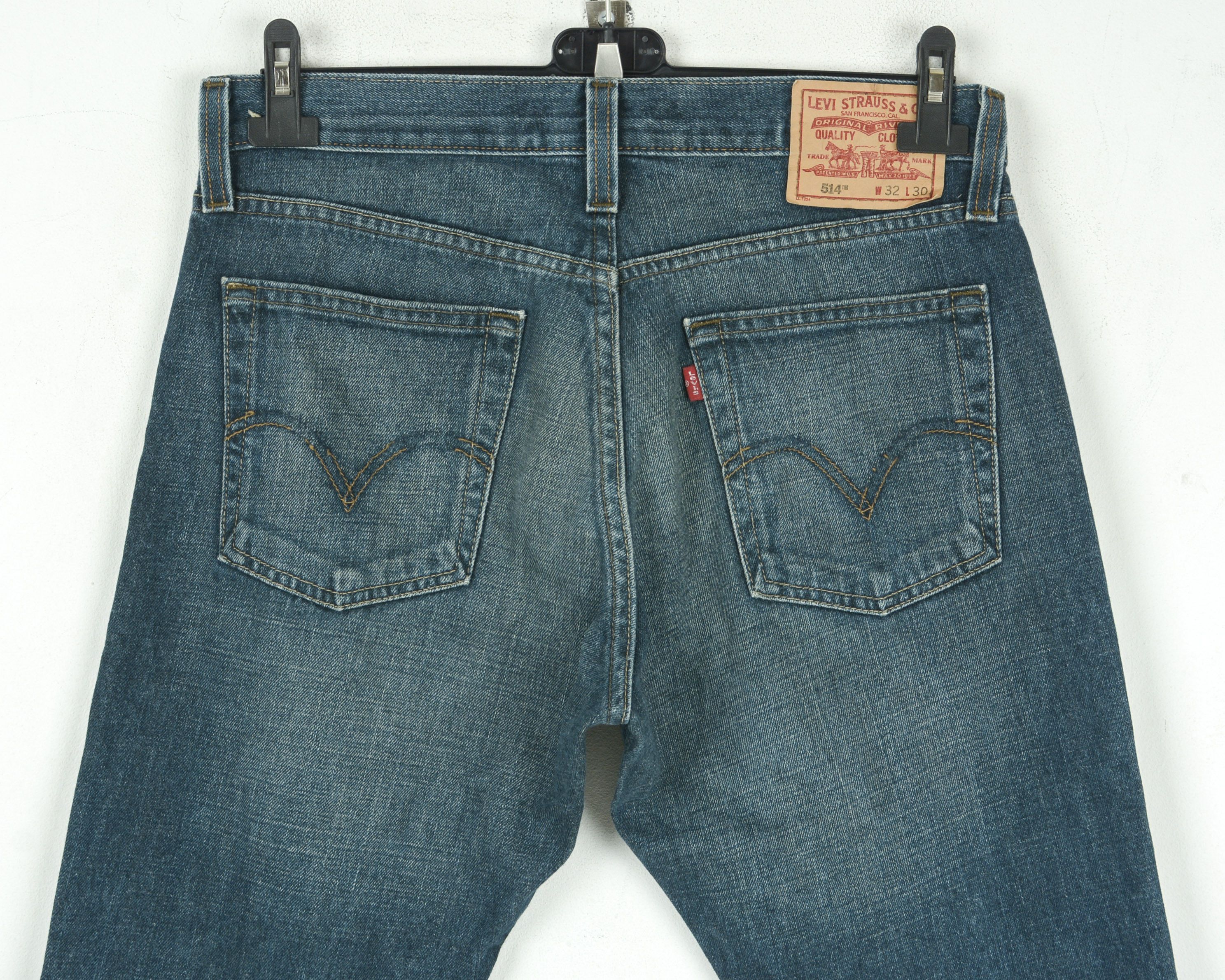 Levi's 514 Men W32 L30 Slim Fit Straight Jeans Denim Pants Trousers Size US 32 / EU 48 - 10 Thumbnail