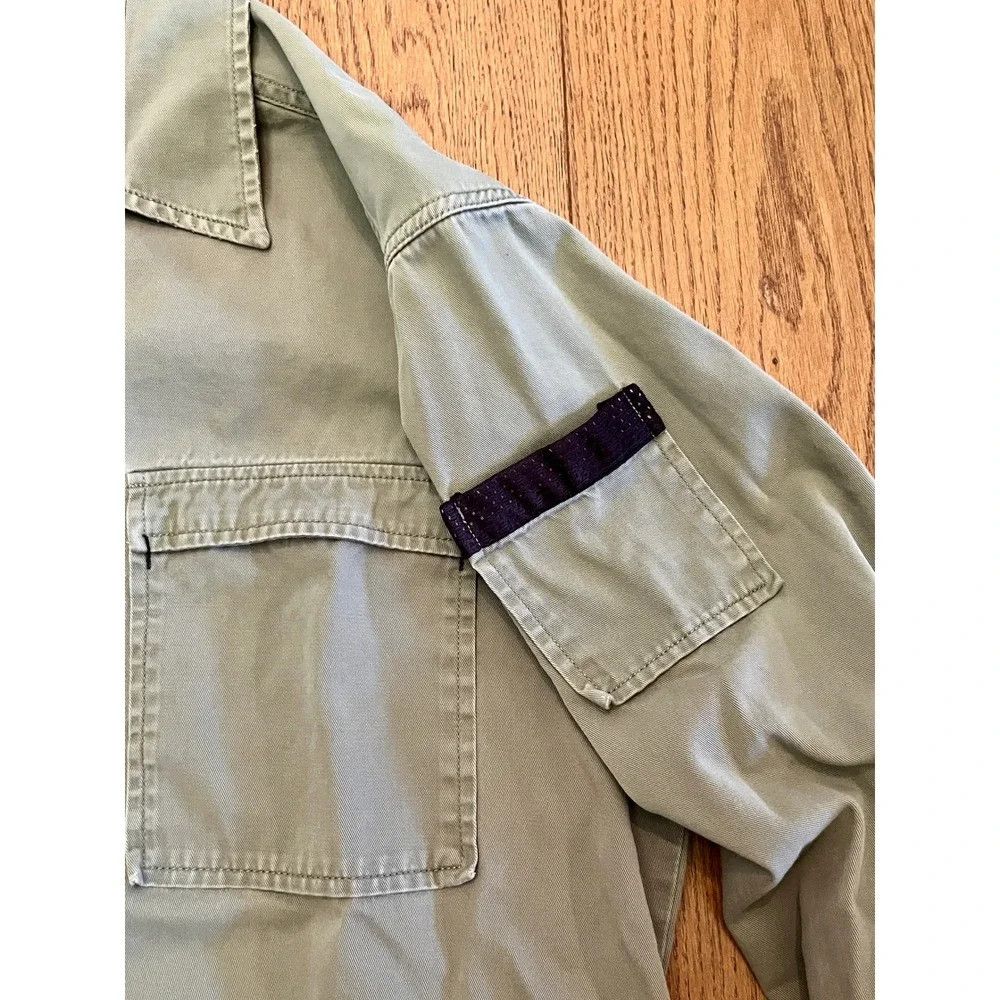 Levi's Vintage Clothing Vintage 90s Levis L2 Heavy Utility Work Shirt Olive Green L Size US L / EU 52-54 / 3 - 4 Thumbnail