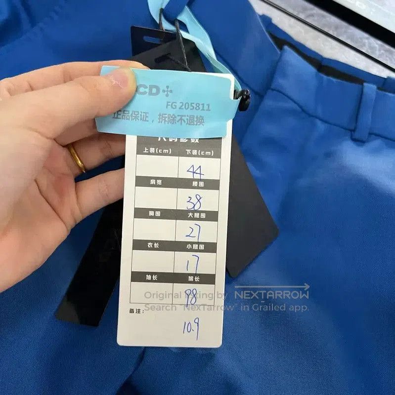 Alexander McQueen Alexander McQueen Summer Blue Men's Casual Pants . Size US 30 / EU 46 - 6 Thumbnail