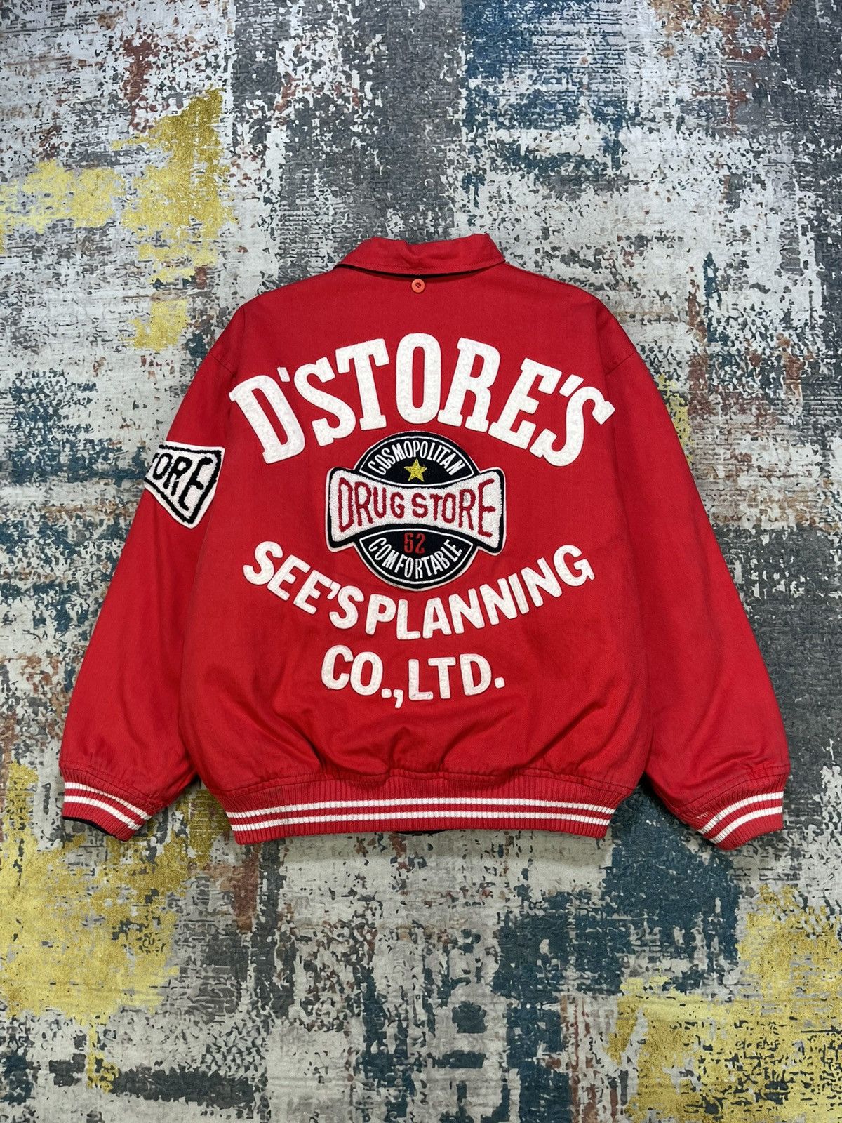 Vintage Drugstore Letterman Reversible Jacket