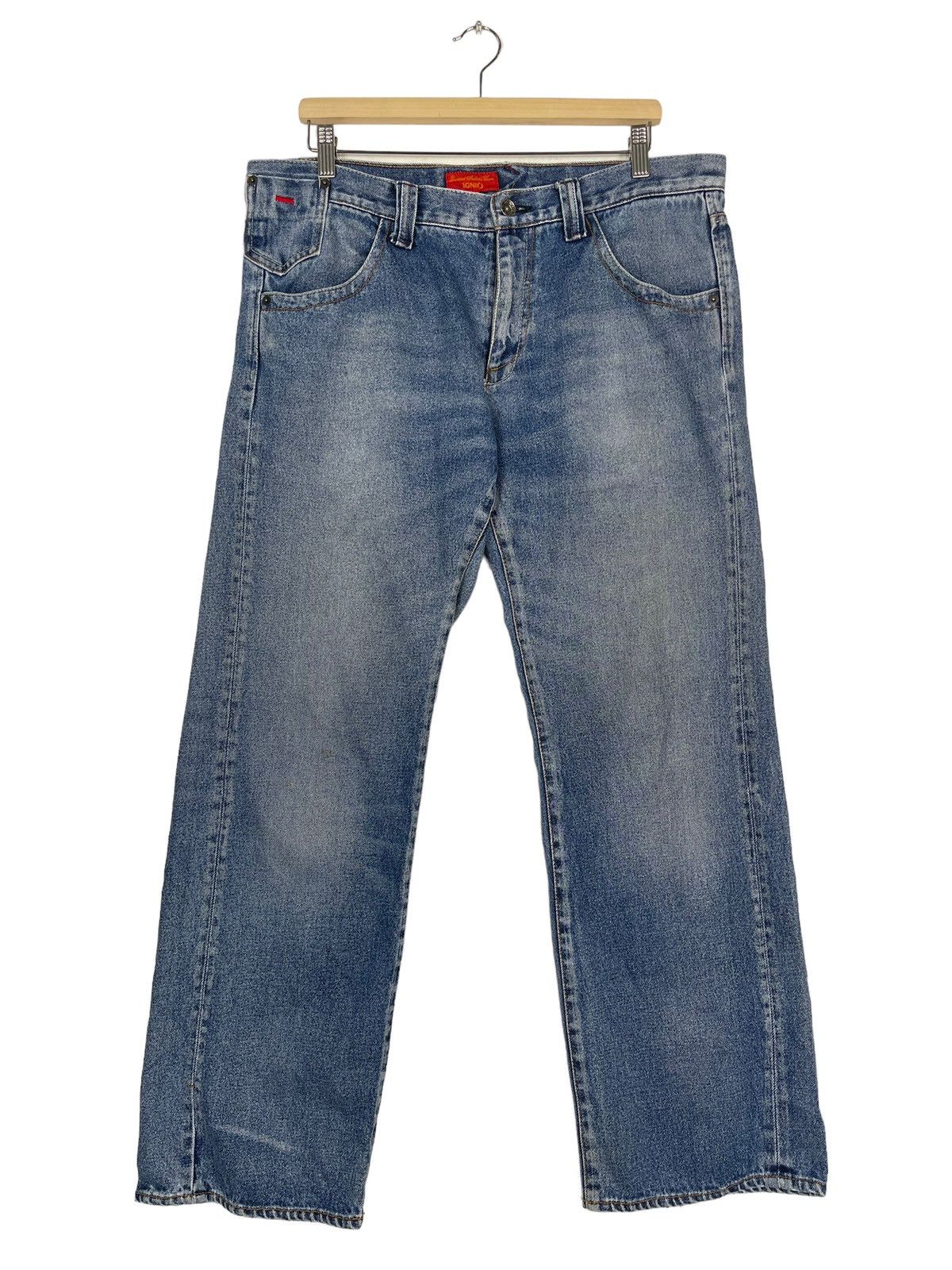 Japanese Brand IGNIO FADED BLUE JEANS Size US 36 / EU 52 - 1 Thumbnail