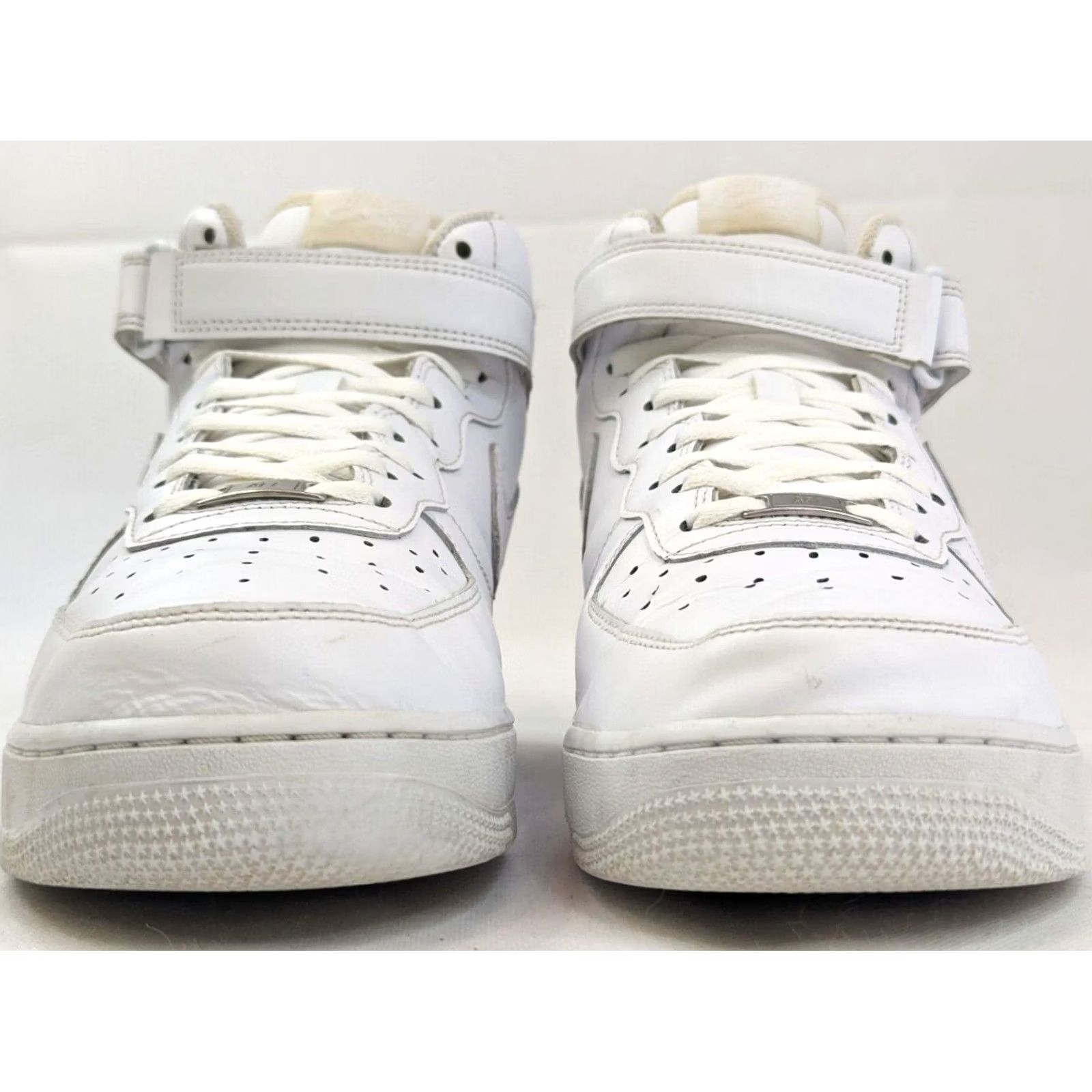 Nike Nike Air Force 1 Mid Triple White Men 13 Classic Sneakers 315123 Mid Top Size US L / EU 52-54 / 3 - 2 Thumbnail