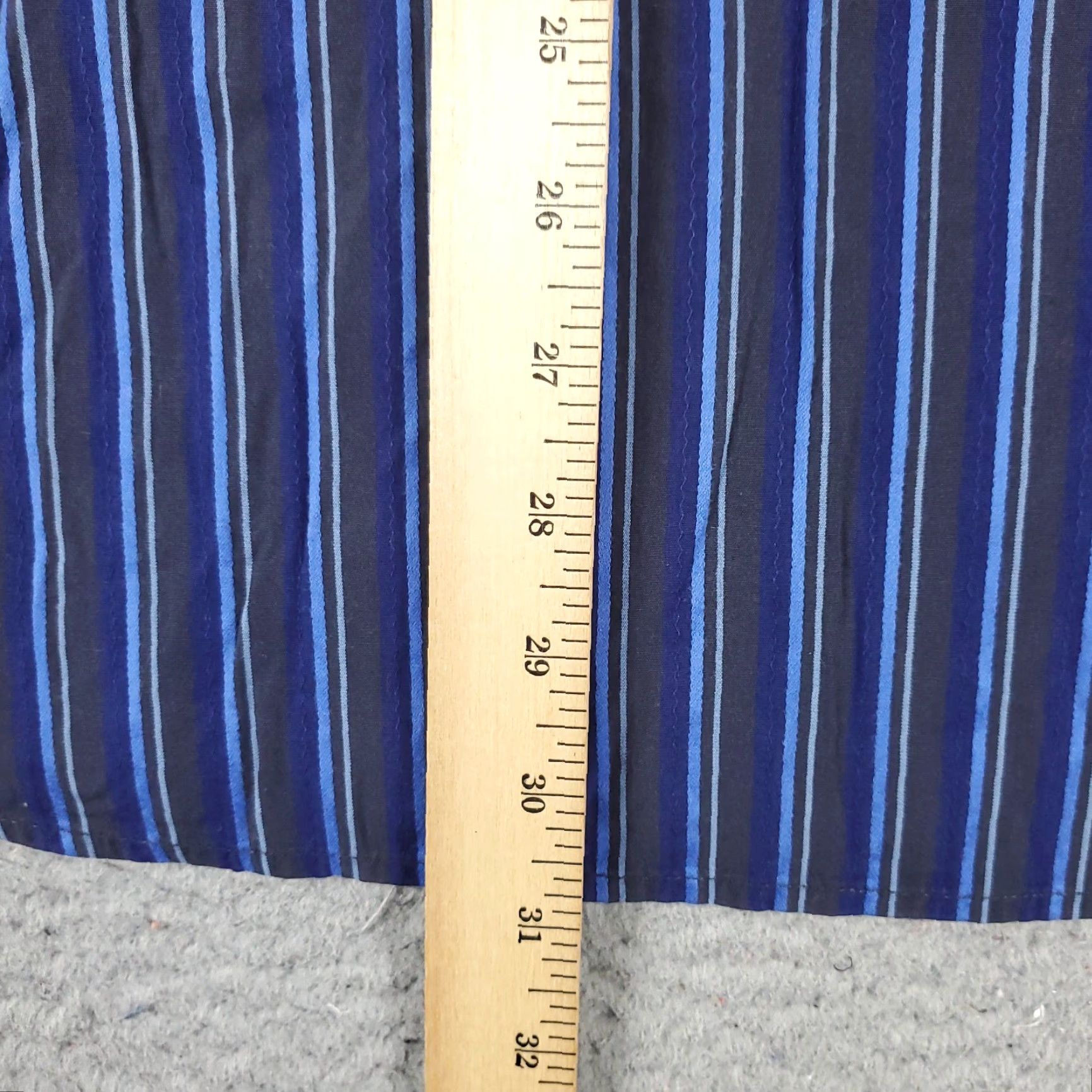 BUGATCHI Bugatchi Shirt Mens Large Blue Striped Button-Up Long Sleeve Size US L / EU 52-54 / 3 - 4 Thumbnail