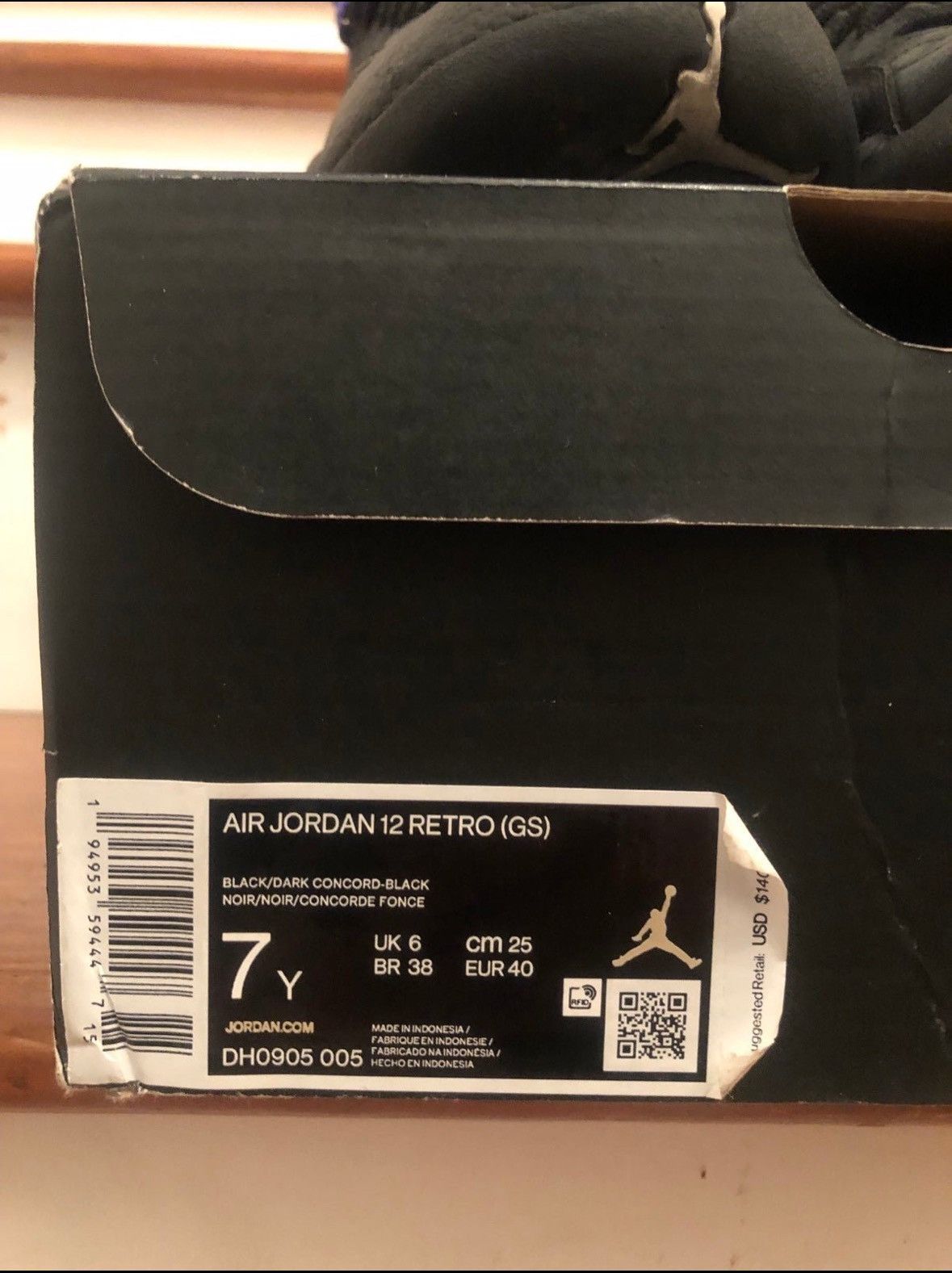 Jordan Brand DARK CONCORD JORDAN 12 7Y Size US 7 / EU 40 - 5 Thumbnail