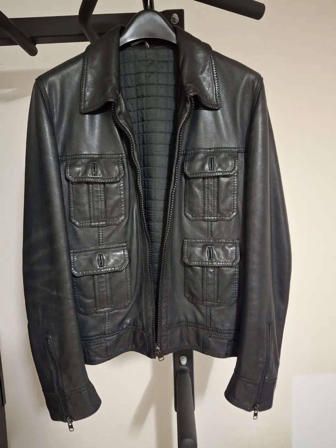 Dior Dior Homme AW07 Four Pocket Leather Jacket | Grailed