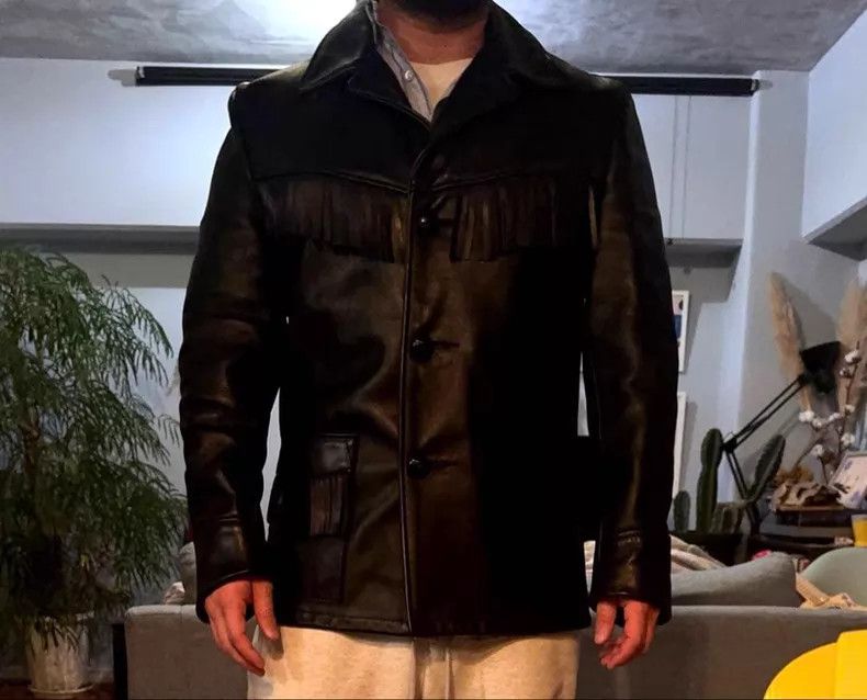 Schott Schott Western tassel leather coat Size US L / EU 52-54 / 3 - 4 Thumbnail