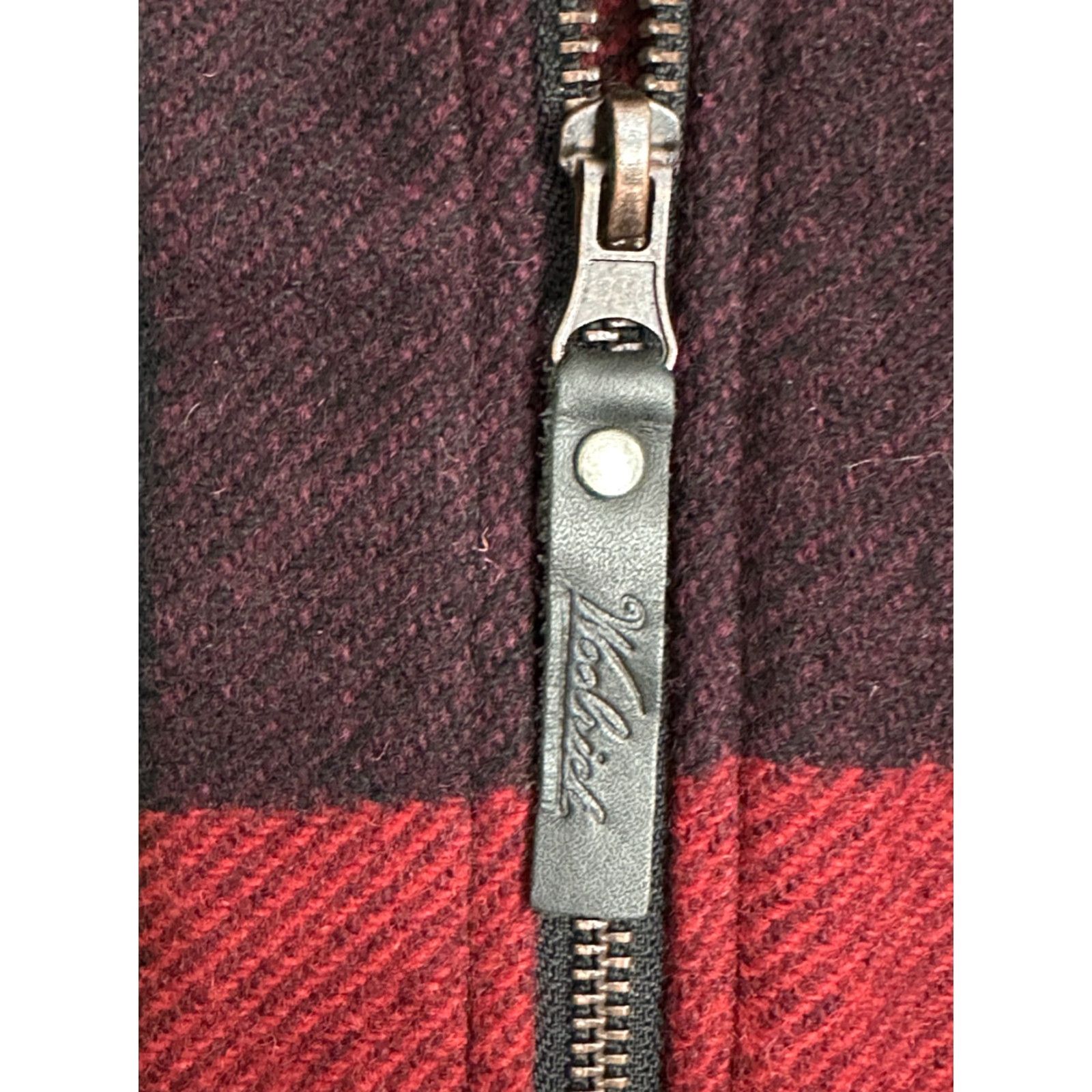 Vintage Woolrich Vest Womens XL Plaid Red Black Wool-Blend Zip EUC Size XL / US 12-14 / IT 48-50 - 5 Thumbnail