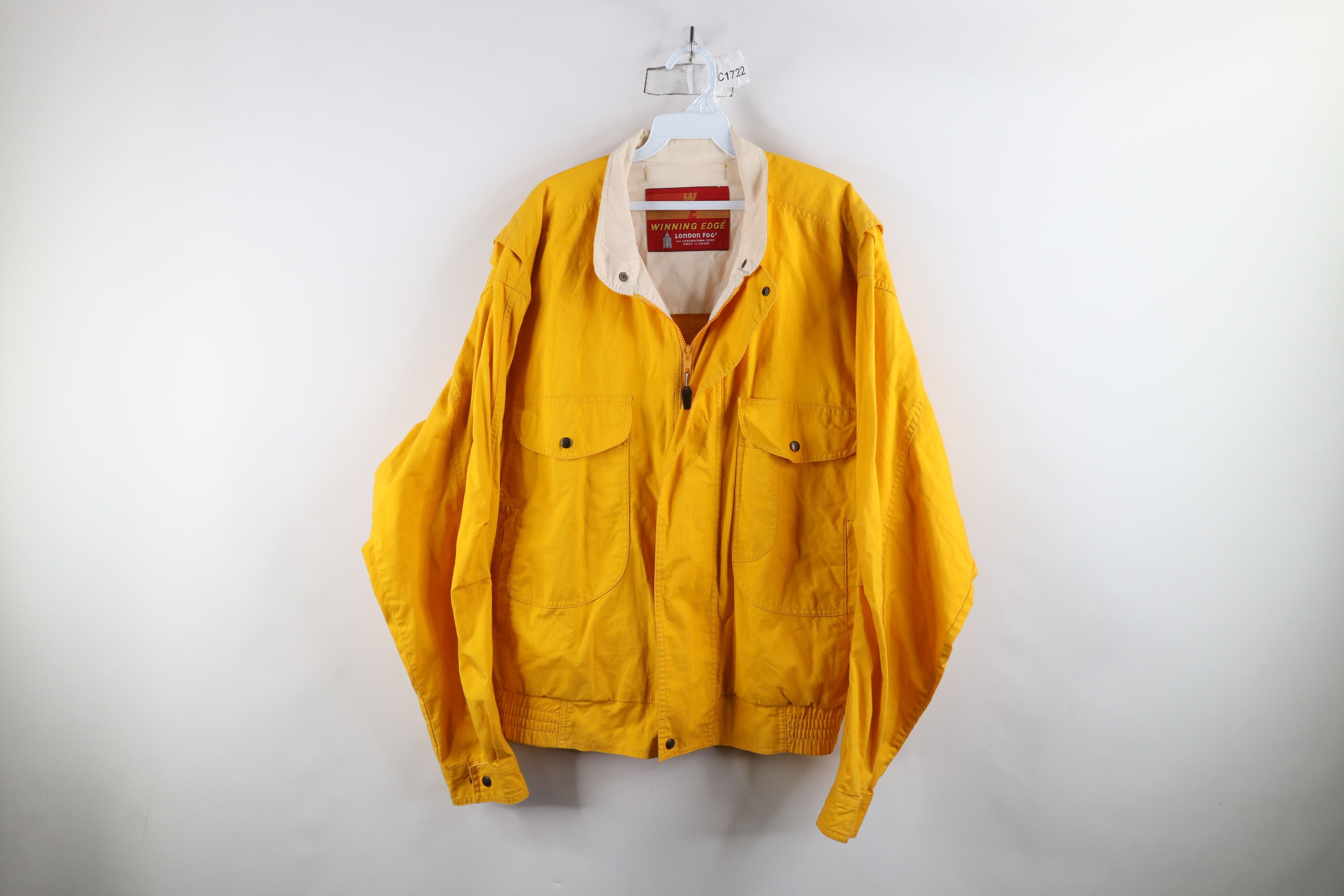 Vintage Vintage 90s Streetwear Pigment Dye Full Zip Bomber Jacket Size US XXL / EU 58 / 5 - 1 Thumbnail